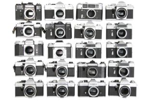 Twenty Mechanical M42/M39 SLR Camera Bodies.