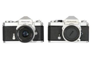 Nikkormat FT & FT2 35mm SLR Cameras With Nikkor 50mm f2 Lens.