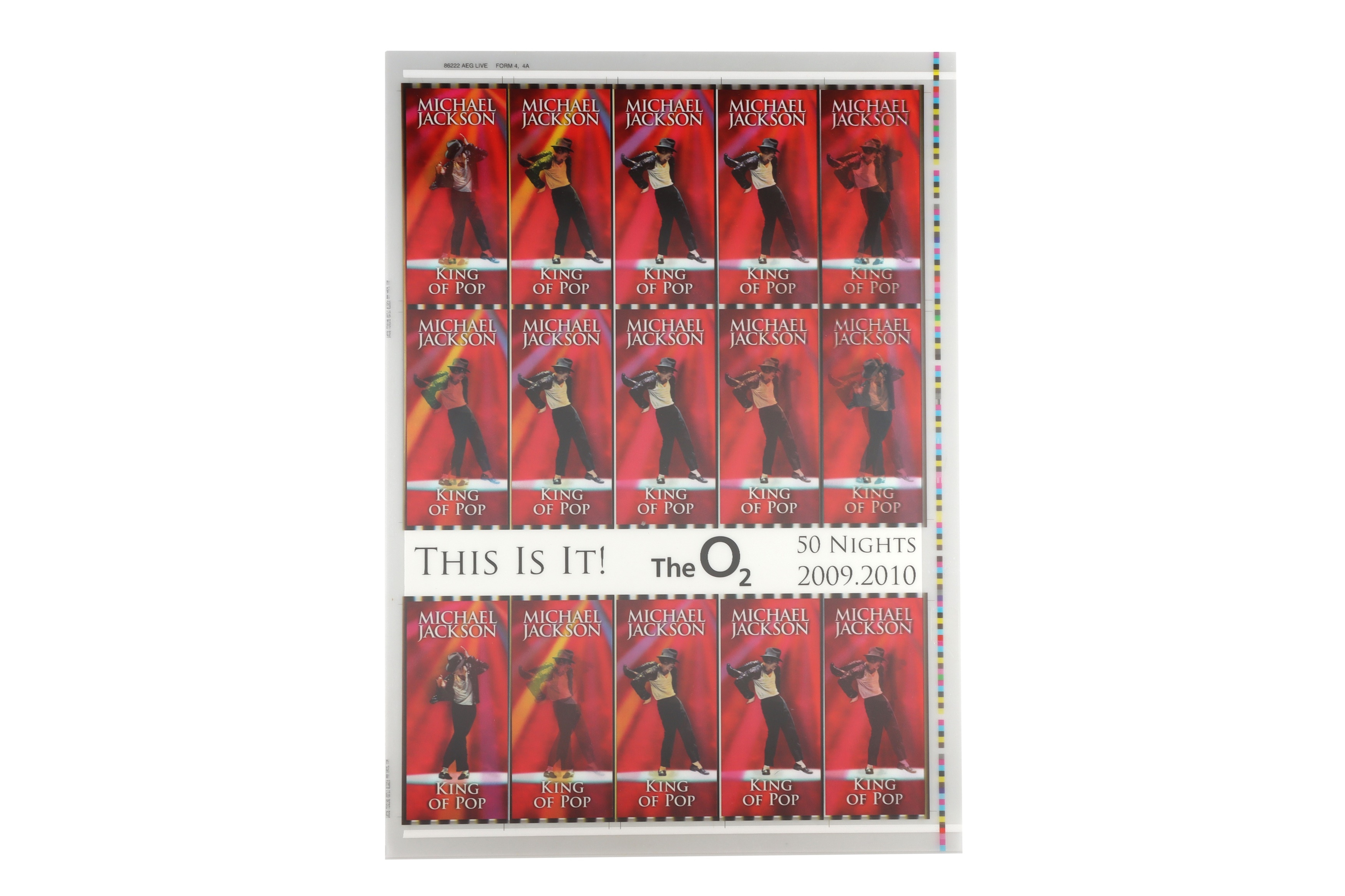 Michael Jackson's O2 Arena Tour, Spiderman & Other Lenticular Proof Prints - Image 3 of 6
