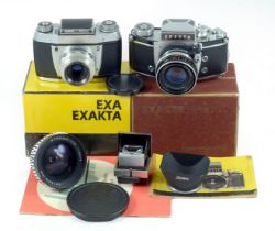 Exakta Collection inc CZJ Flektogon 25mm Lens.