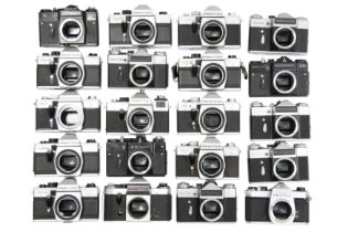 Twenty Mechanical M42/M39 SLR Camera Bodies.