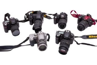 Six DSLR Cameras