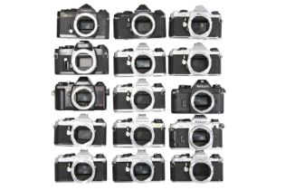 Fifteen Electronic 35mm SLR Camera Bodies.