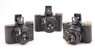 Group of Three Nagel Ranca 127 Format Cameras.