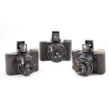 Group of Three Nagel Ranca 127 Format Cameras.