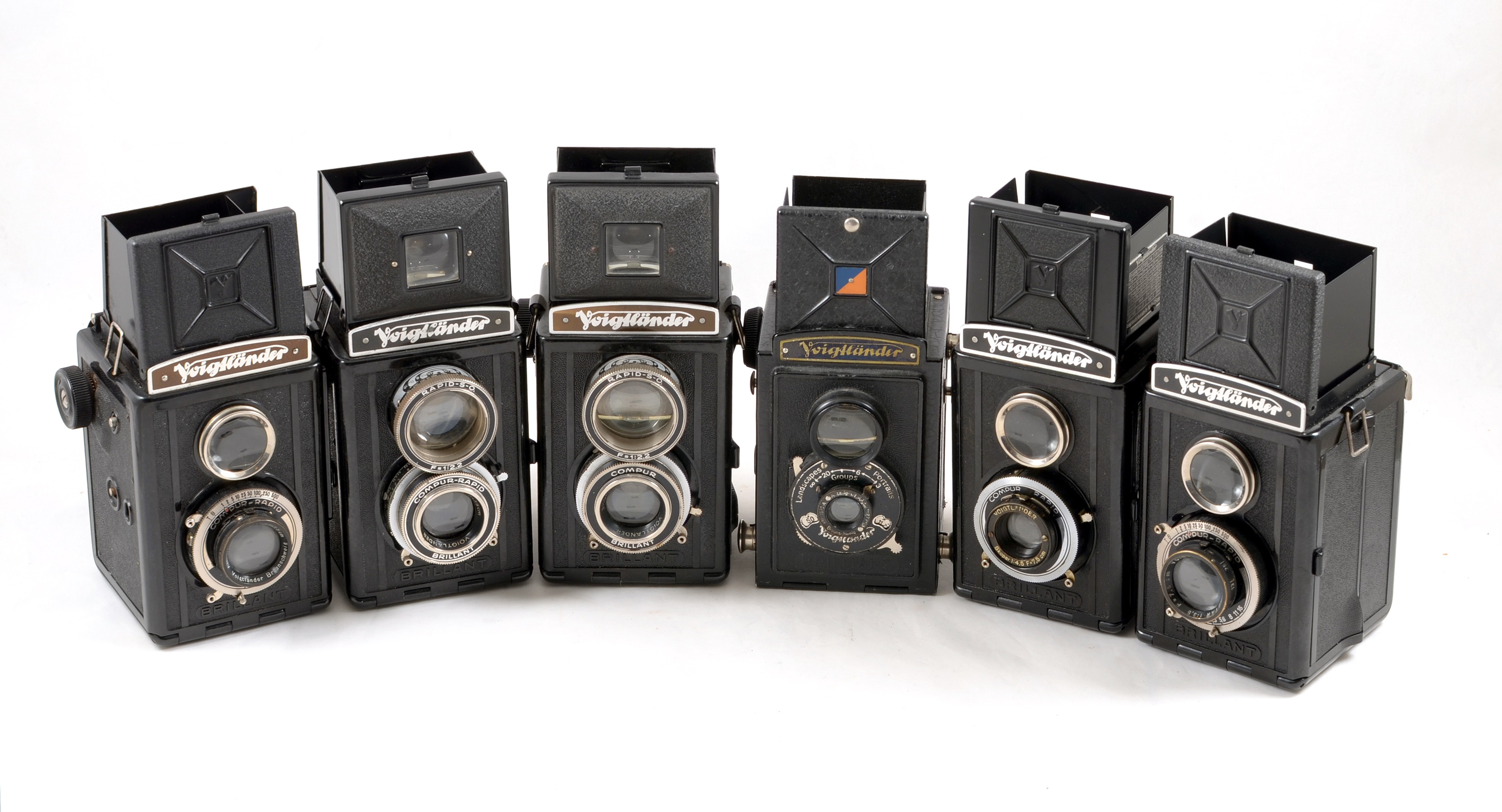 A Group of Six Voigtlander Brilliant 120 TLRs. - Image 2 of 2