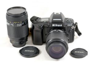 Nikon F90X AF Film Camera & Lenses.