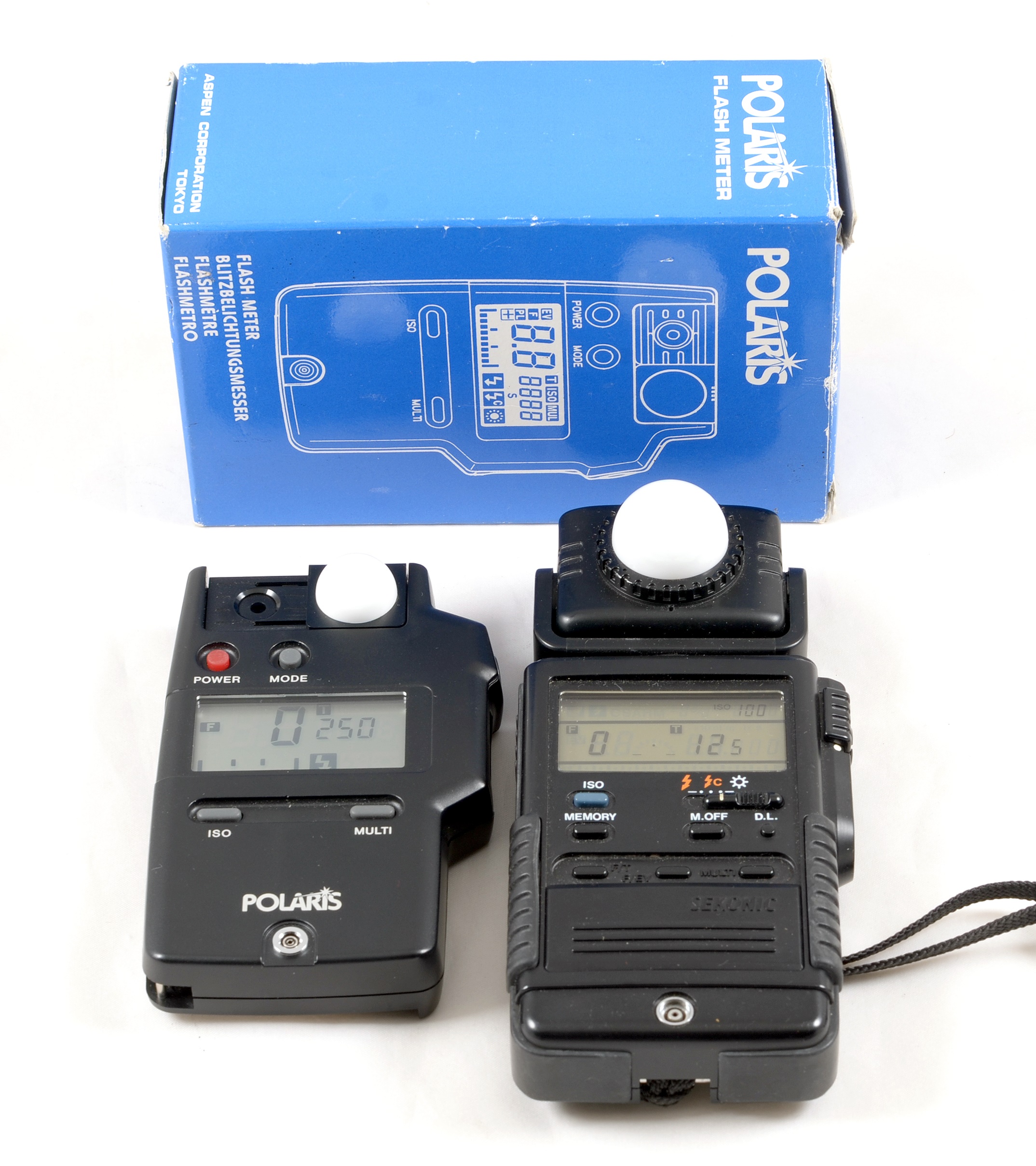 Sekonic & Polaris Digital Flash Meters.