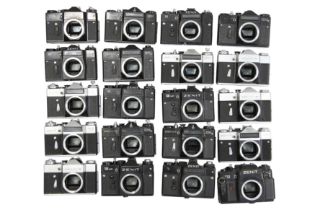 Twenty Mechanical M42/M39 SLR Camera Bodies.