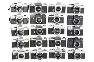 Twenty Mechanical M42/M39 SLR Camera Bodies.