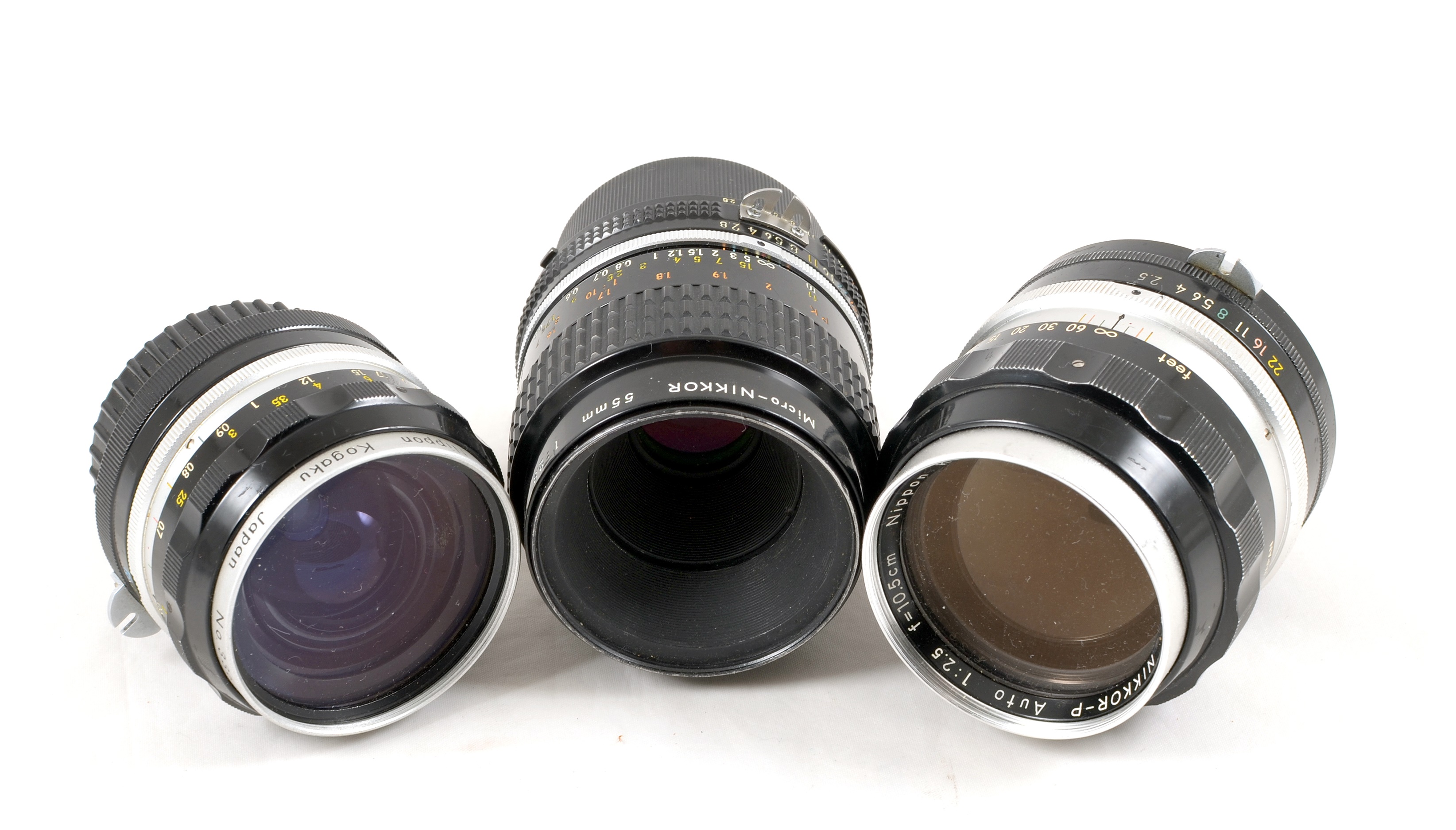 Group of Three Nikon Manual Focus Prime Lenses. - Image 2 of 3