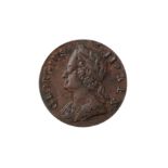 GEORGE II (1727 - 1760), 1740 HALFPENNY.