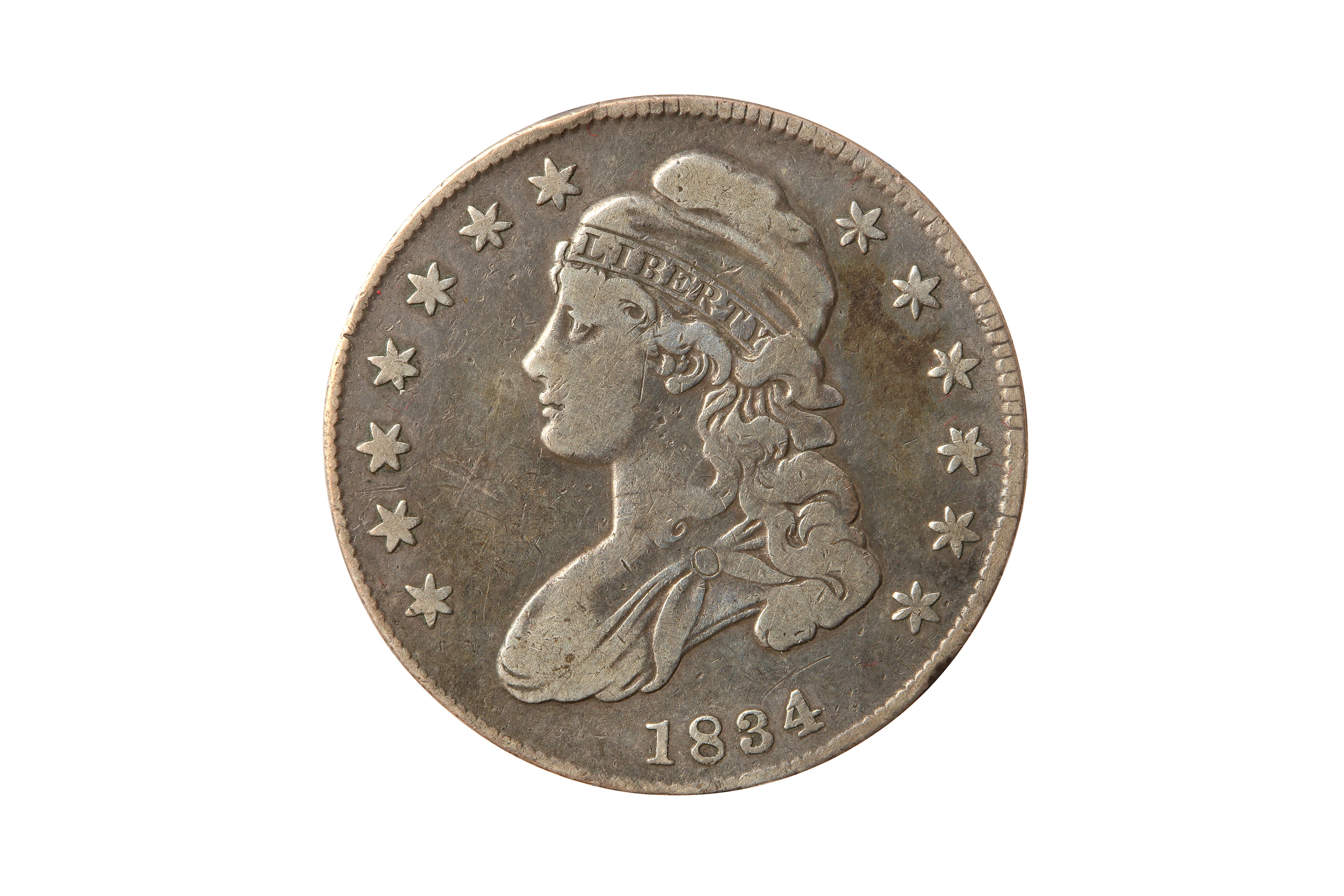 USA, 1834 50 CENTS/HALF DOLLAR.