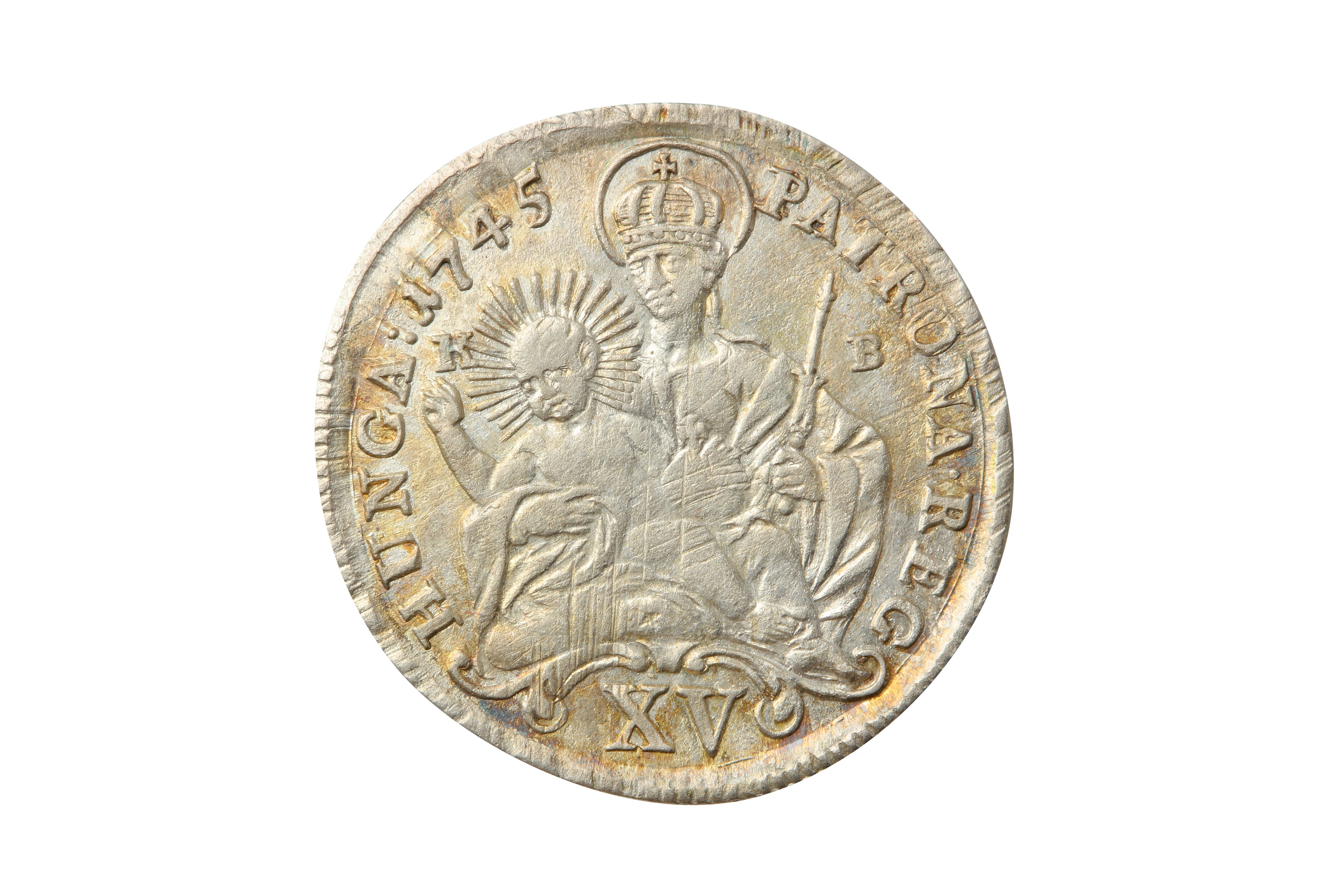 HUNGARY, MARIA THERESA (1740-1780), 1745 15 KREUZERS. - Bild 2 aus 2