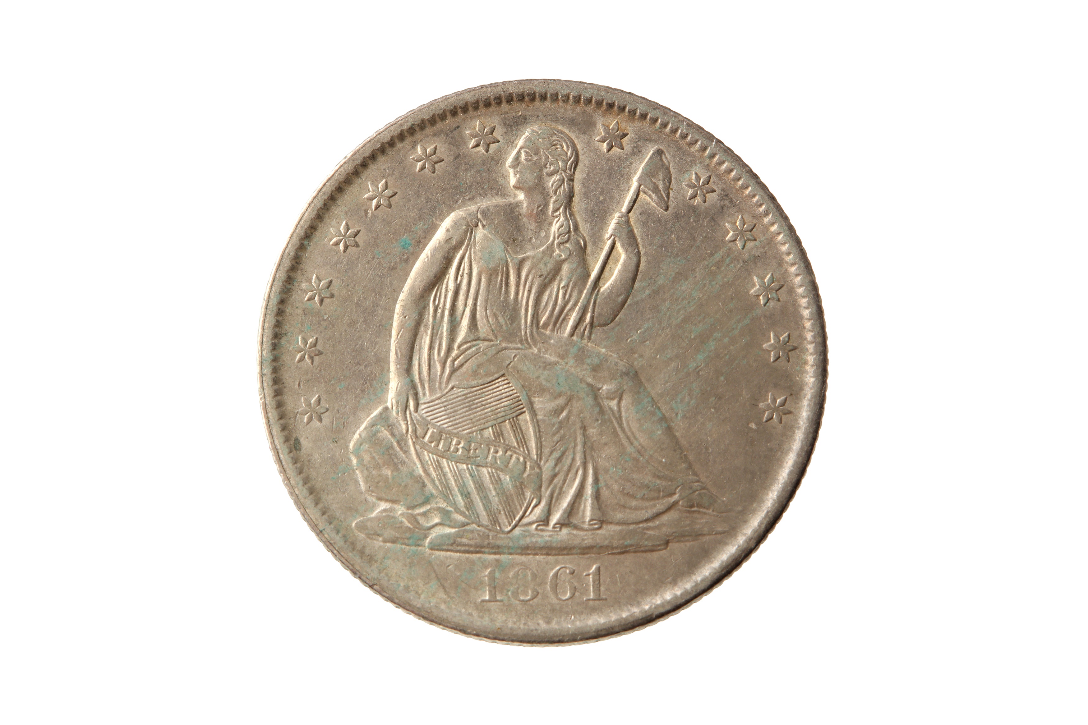 USA, 1861-O 50 CENTS/HALF DOLLAR.
