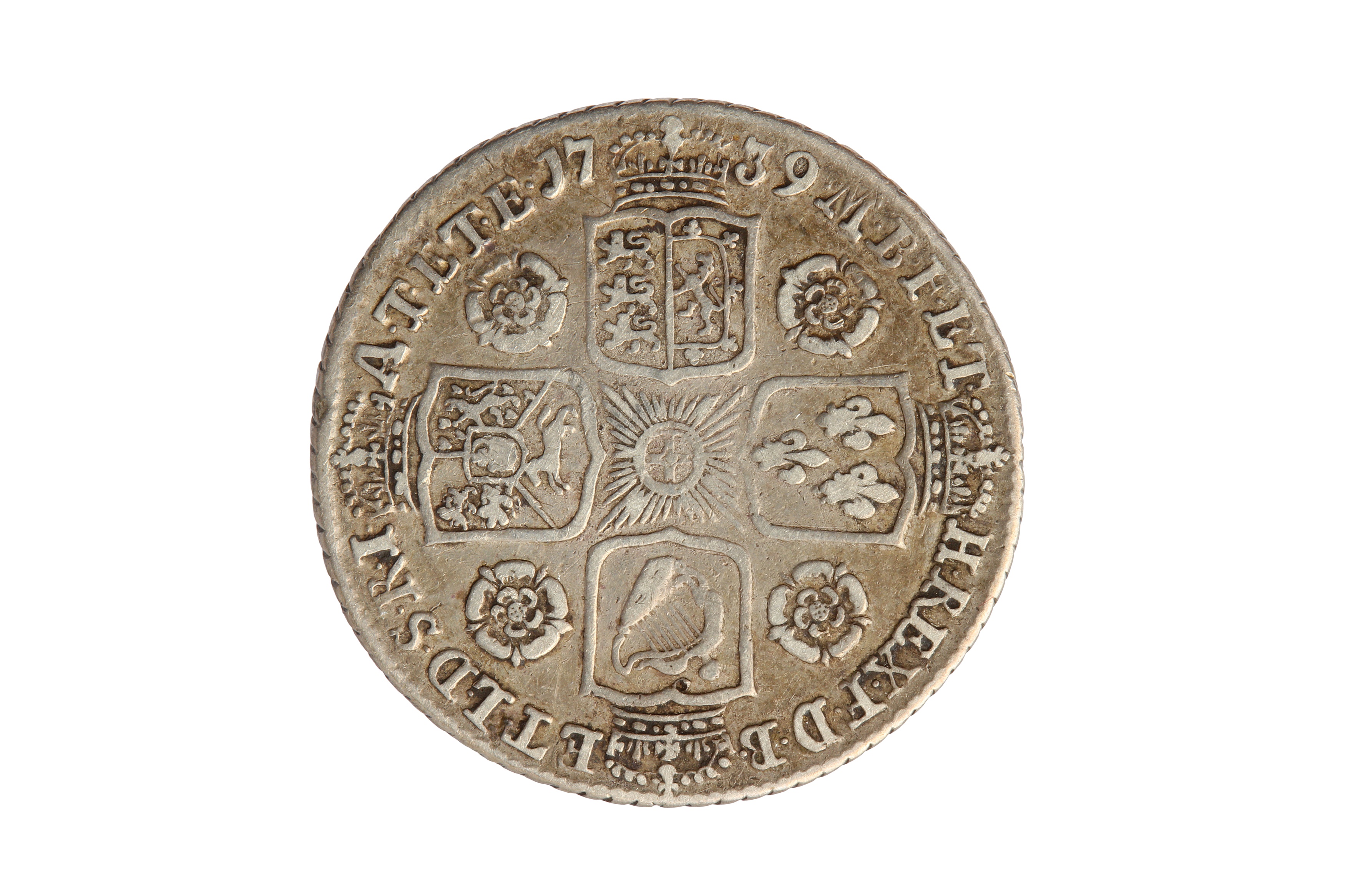 GEORGE II (1727 - 1760), 1739 SHILLING. - Image 2 of 2