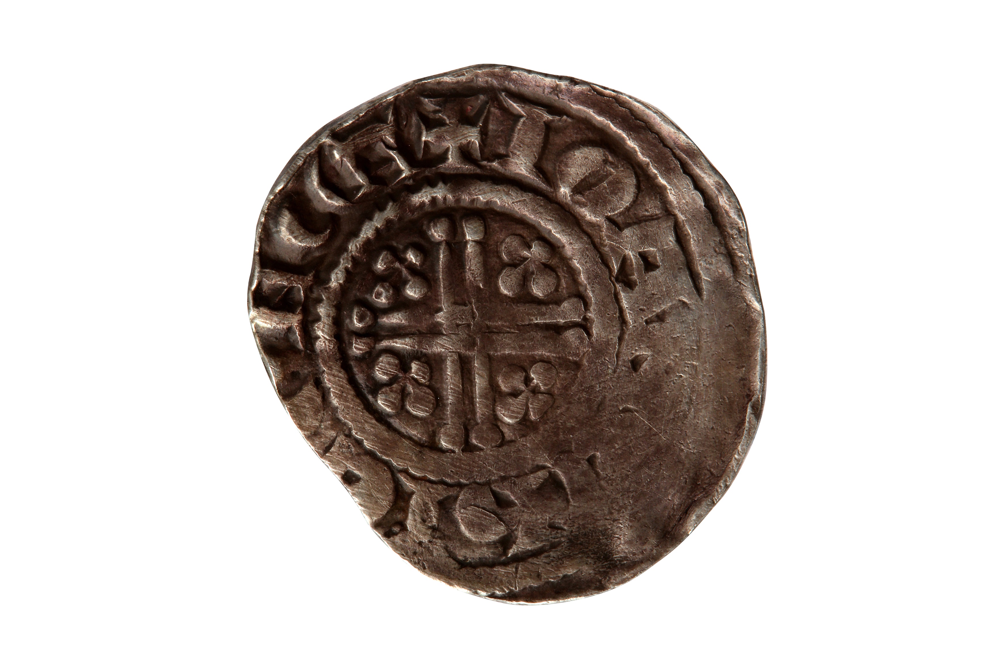 HENRY III (1216 - 1272), IOAN CHIC AT CANTERBURY PENNY.  - Image 2 of 2