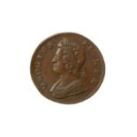 GEORGE II (1727 - 1760), 1730 HALFPENNY.