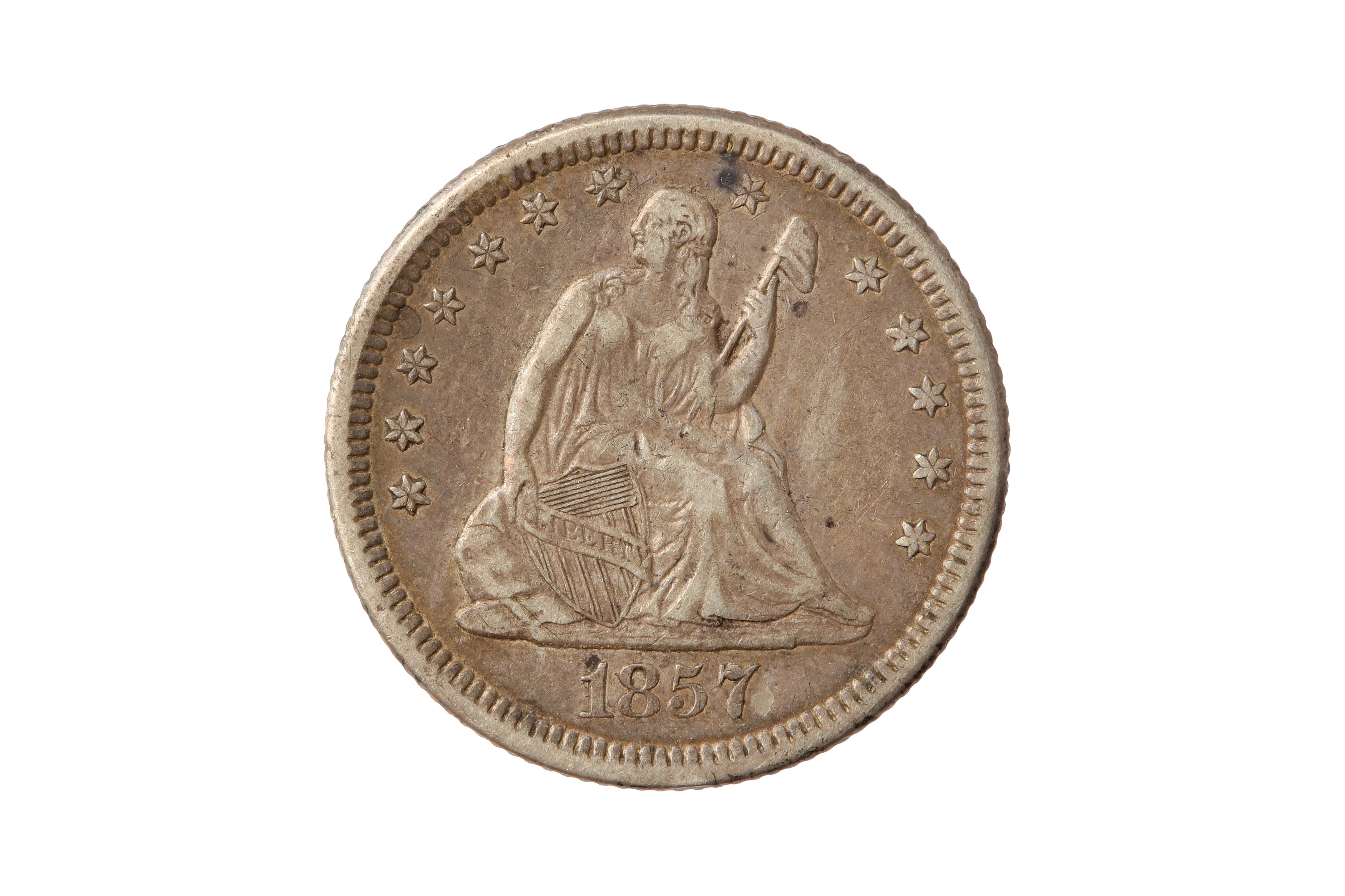 USA, 1857-O 25 CENTS/QUARTER DOLLAR.