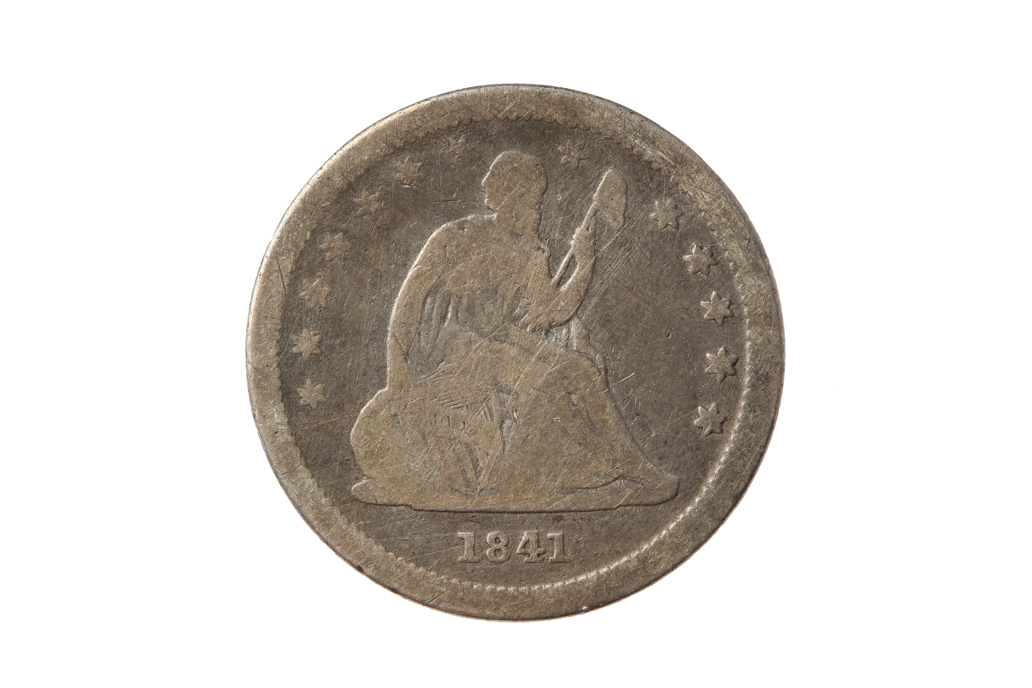 USA, 1841-O 25 CENTS/QUARTER DOLLAR.