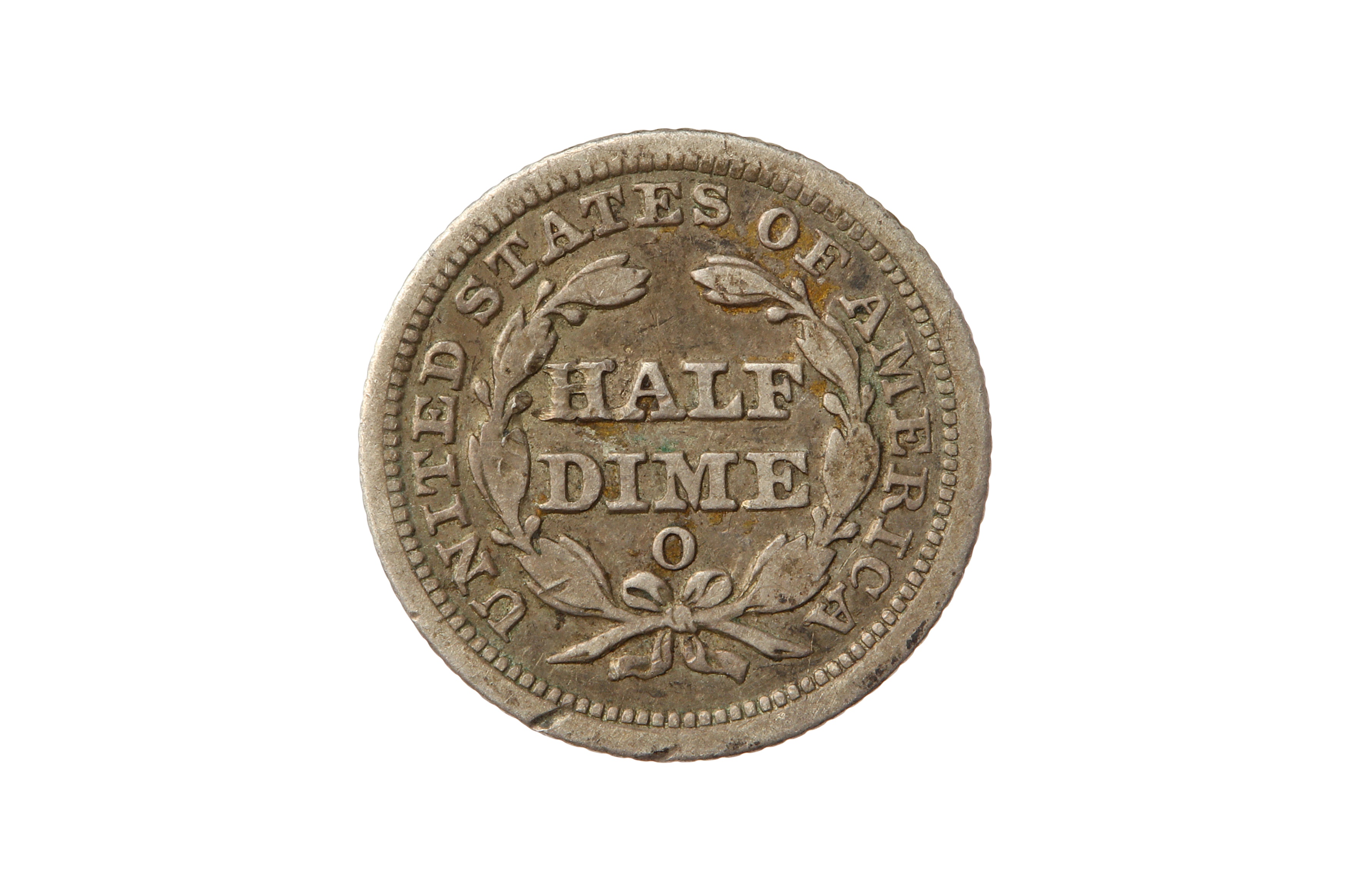 USA, 1854-O 5 CENTS/HALF DIME. - Bild 2 aus 2