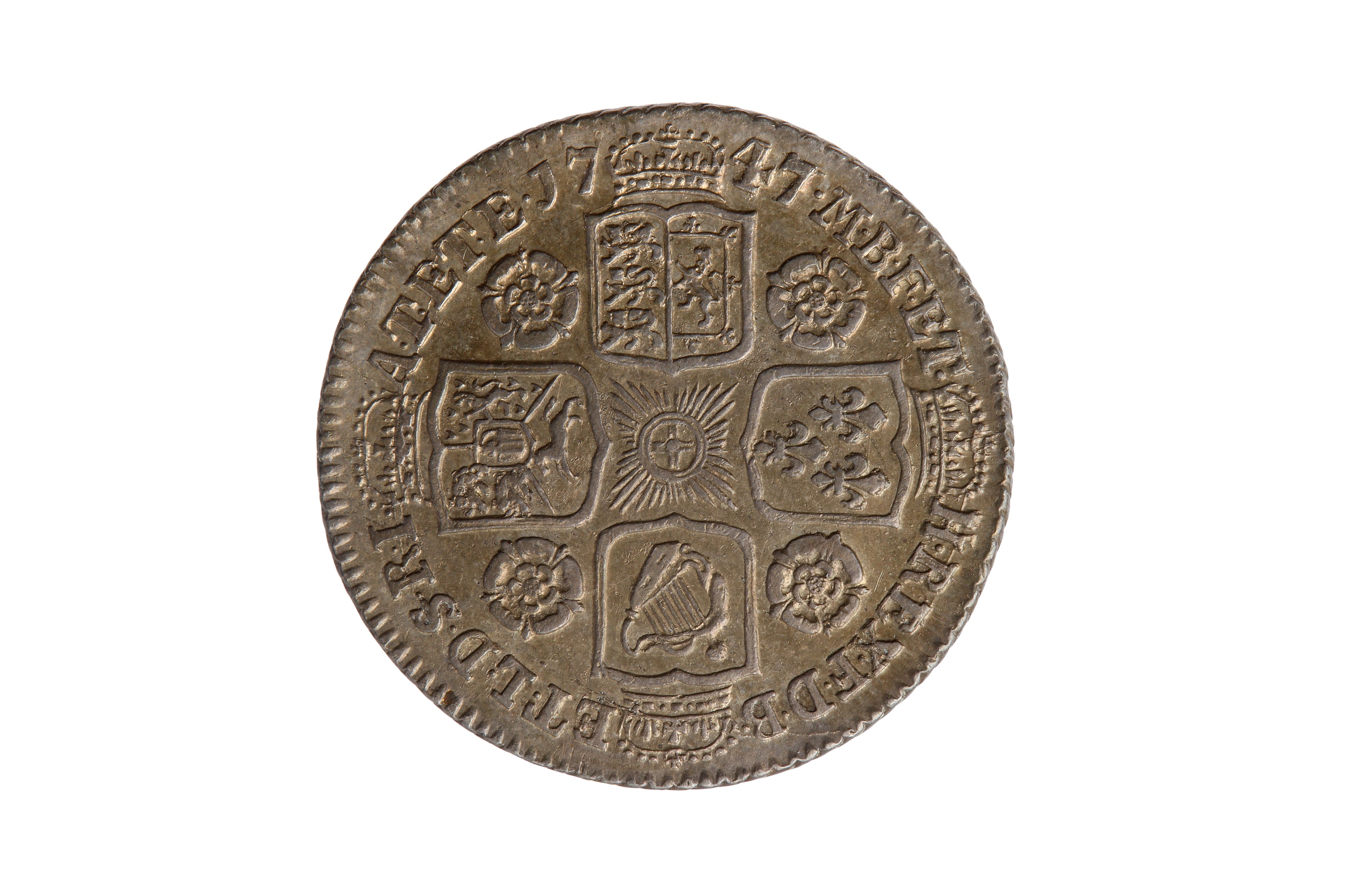 GEORGE II (1727 - 1760), 1747 SHILLING. - Image 2 of 2