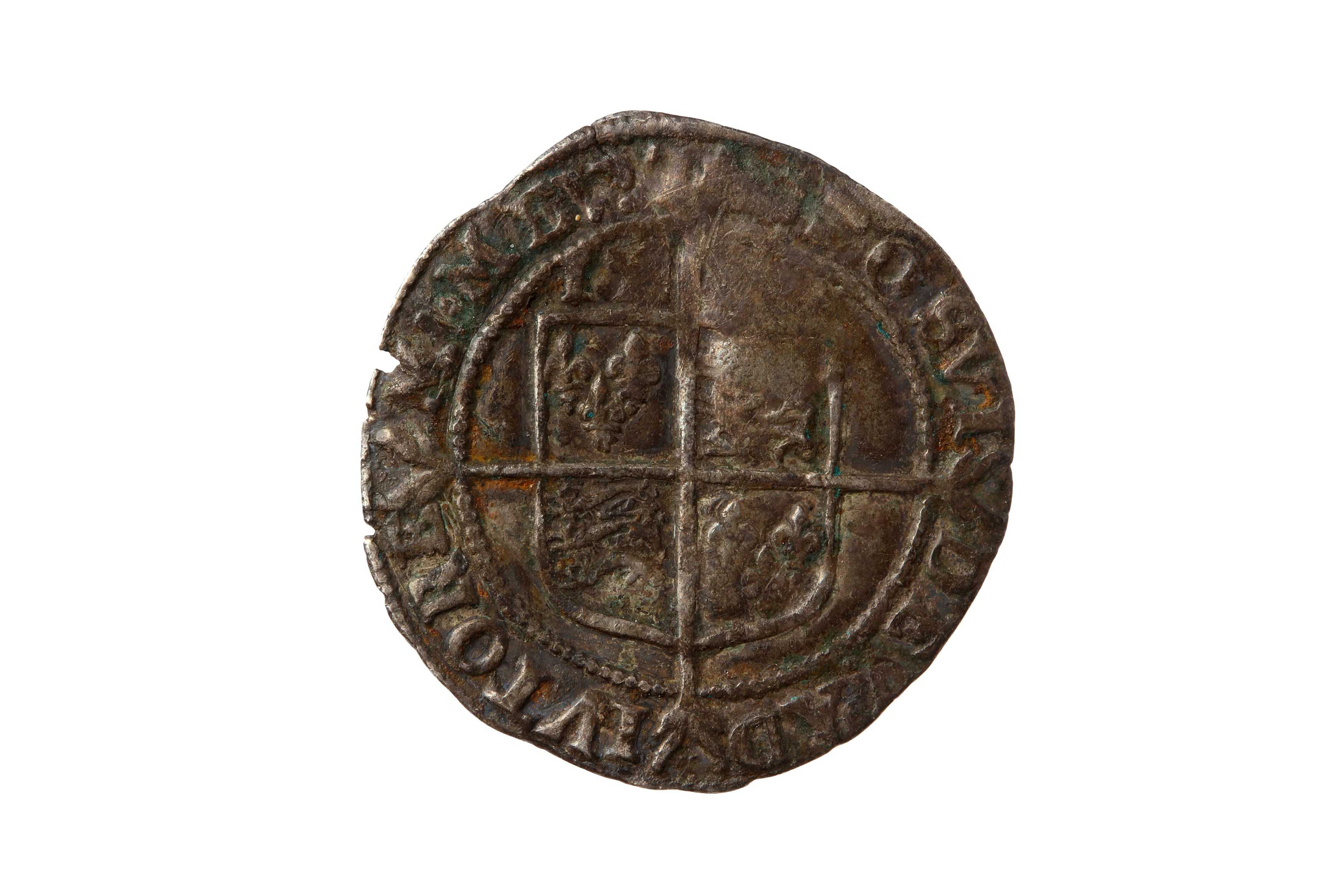 ELIZABETH I (1558 - 1603), 1595 - 1598 SIXPENCE. - Image 2 of 2