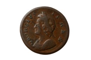 GEORGE II (1727 - 1760), 1734 FARTHING.