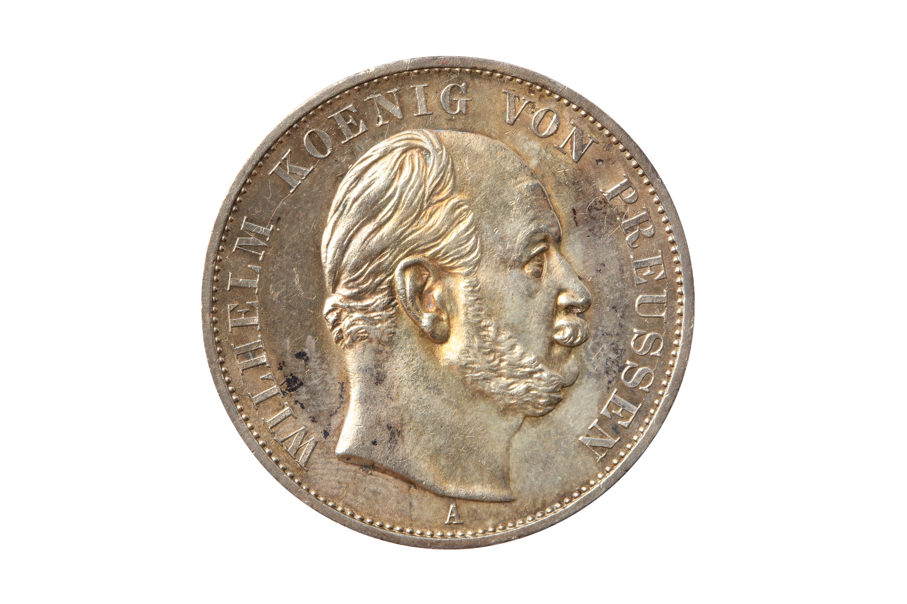 GERMAN STATES, PRUSSIA, WILHELM I (1861 - 1888), 1871-A VEREINSTHALER/THALER.