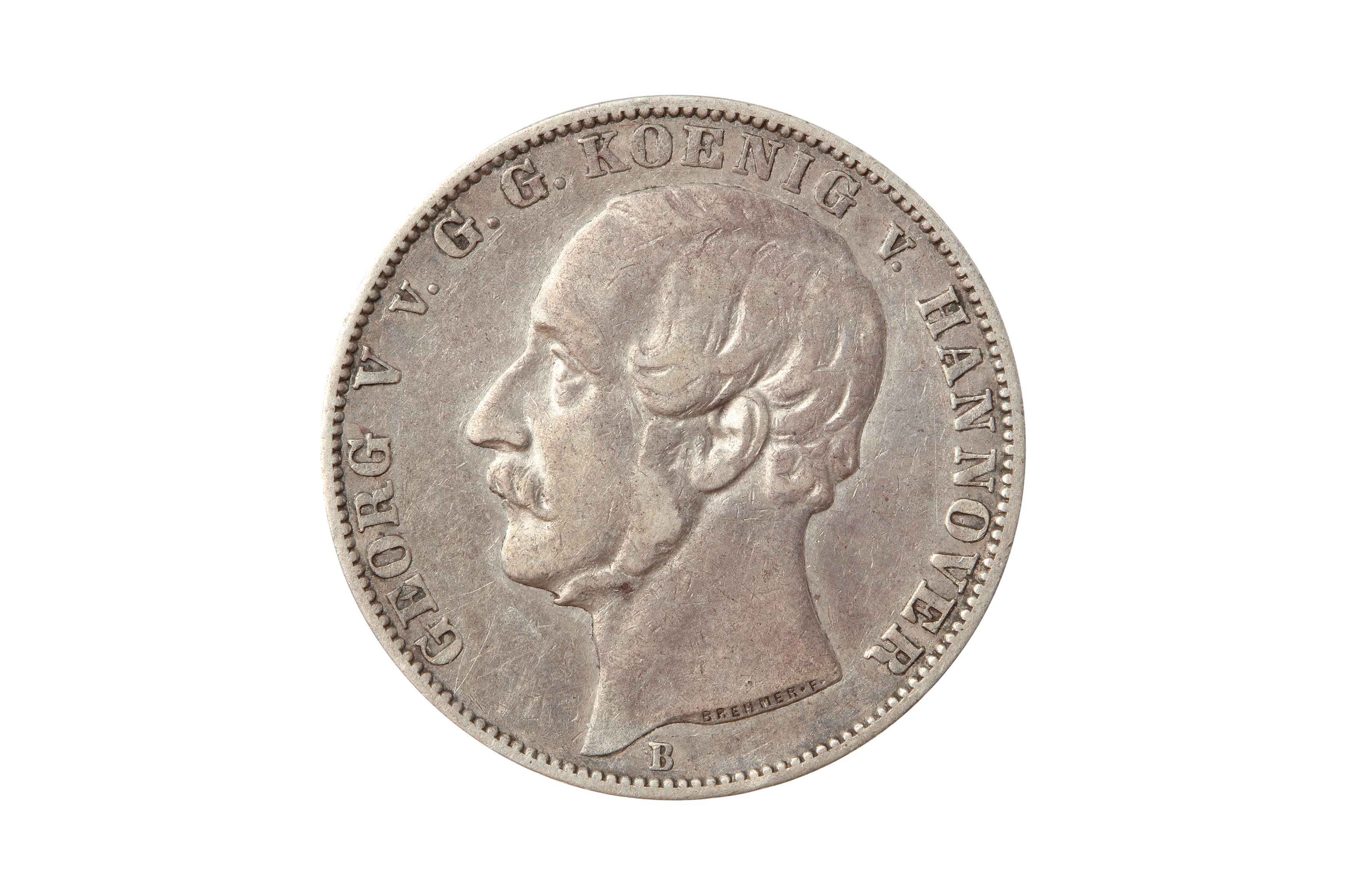 GERMAN STATES, HANOVER, GEORGE V (1851 - 1866) 1859 VEREINSTHALER/THALER.