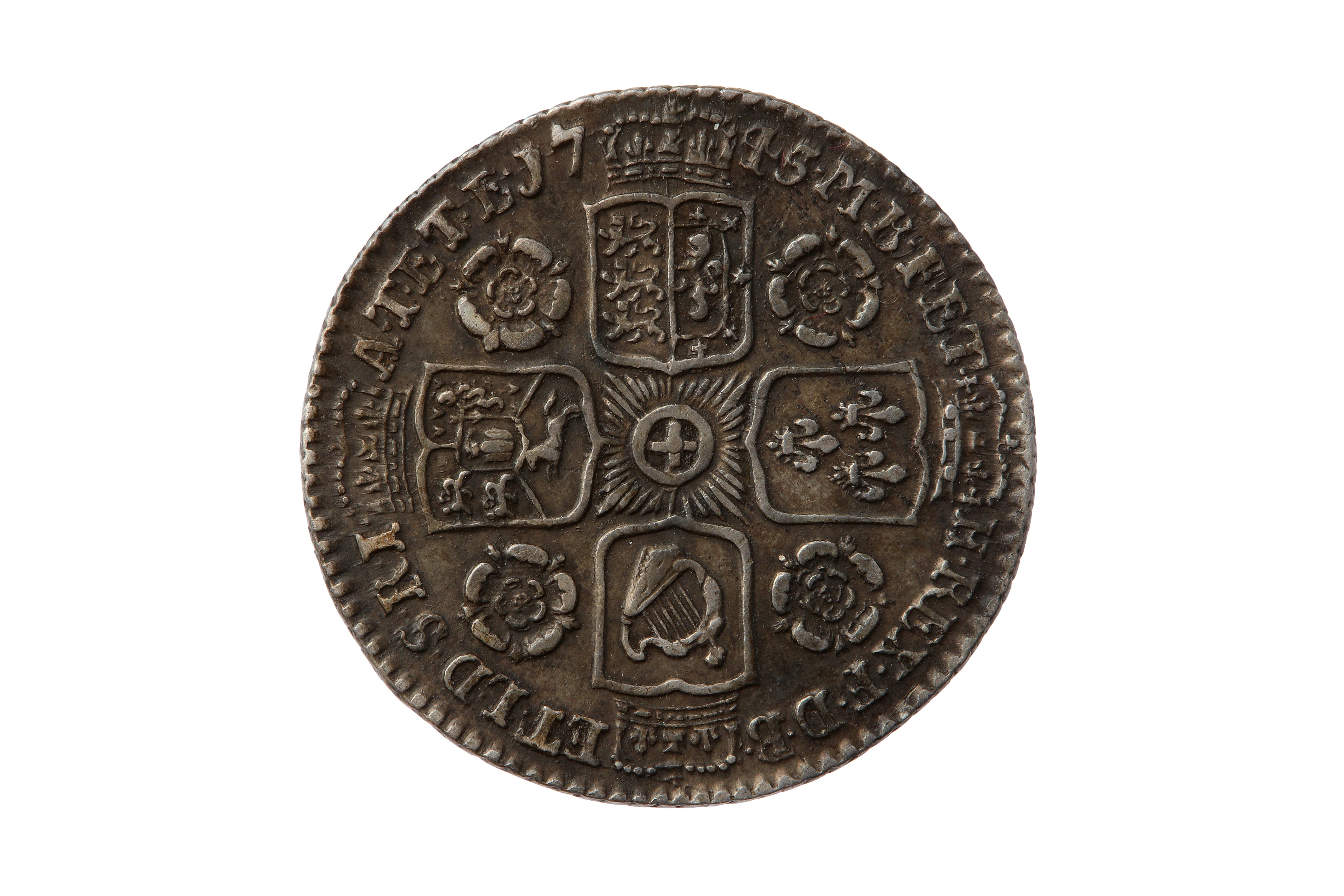 GEORGE II (1727 - 1760), 1745 SIXPENCE. - Bild 2 aus 2