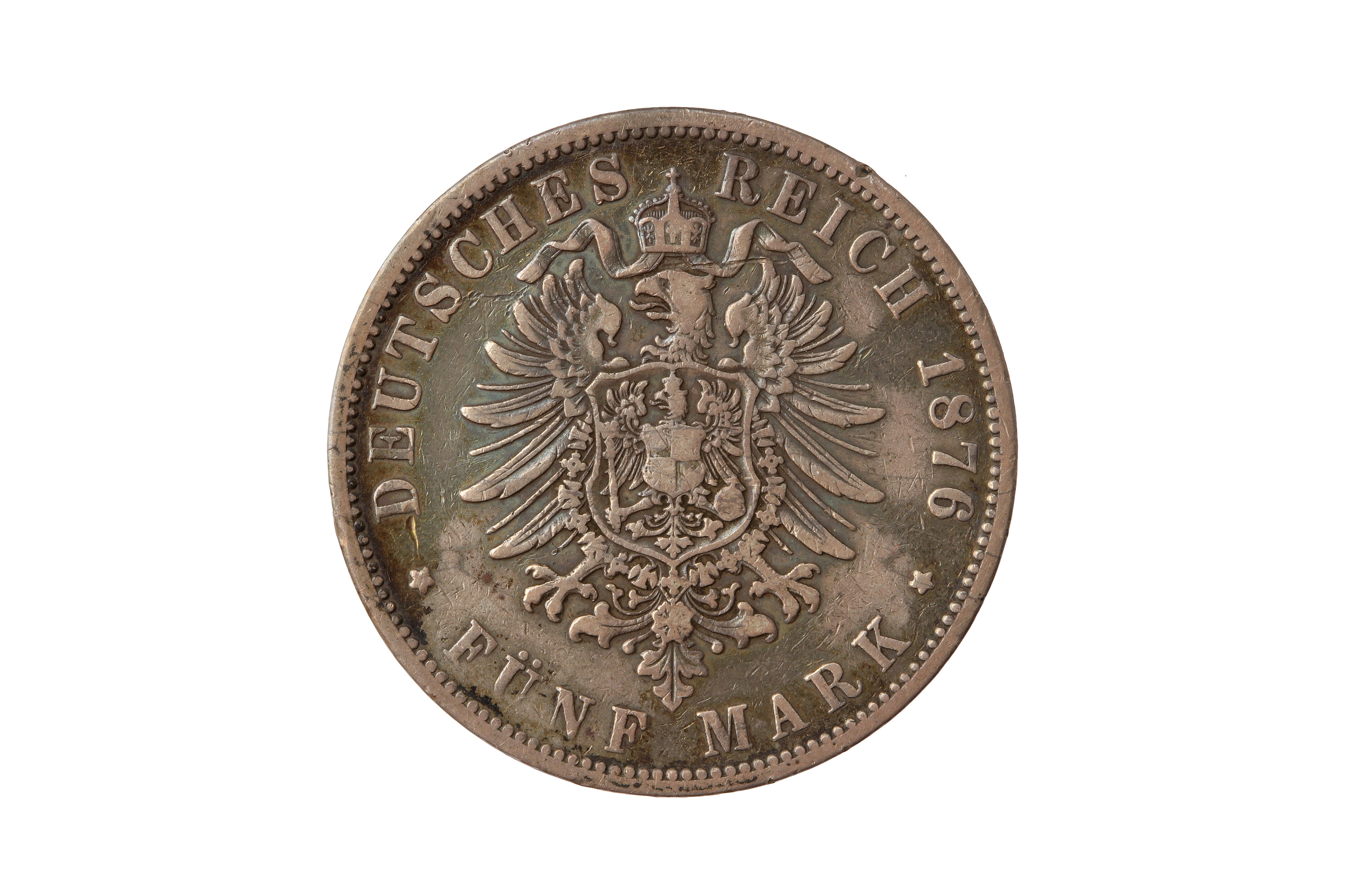 GERMAN STATES, PRUSSIA, WILHELM I (1861 - 1888), 1876-A 5 MARK. - Image 2 of 2