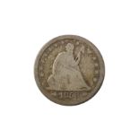 USA, 1853-O 25 CENTS/QUARTER DOLLAR.