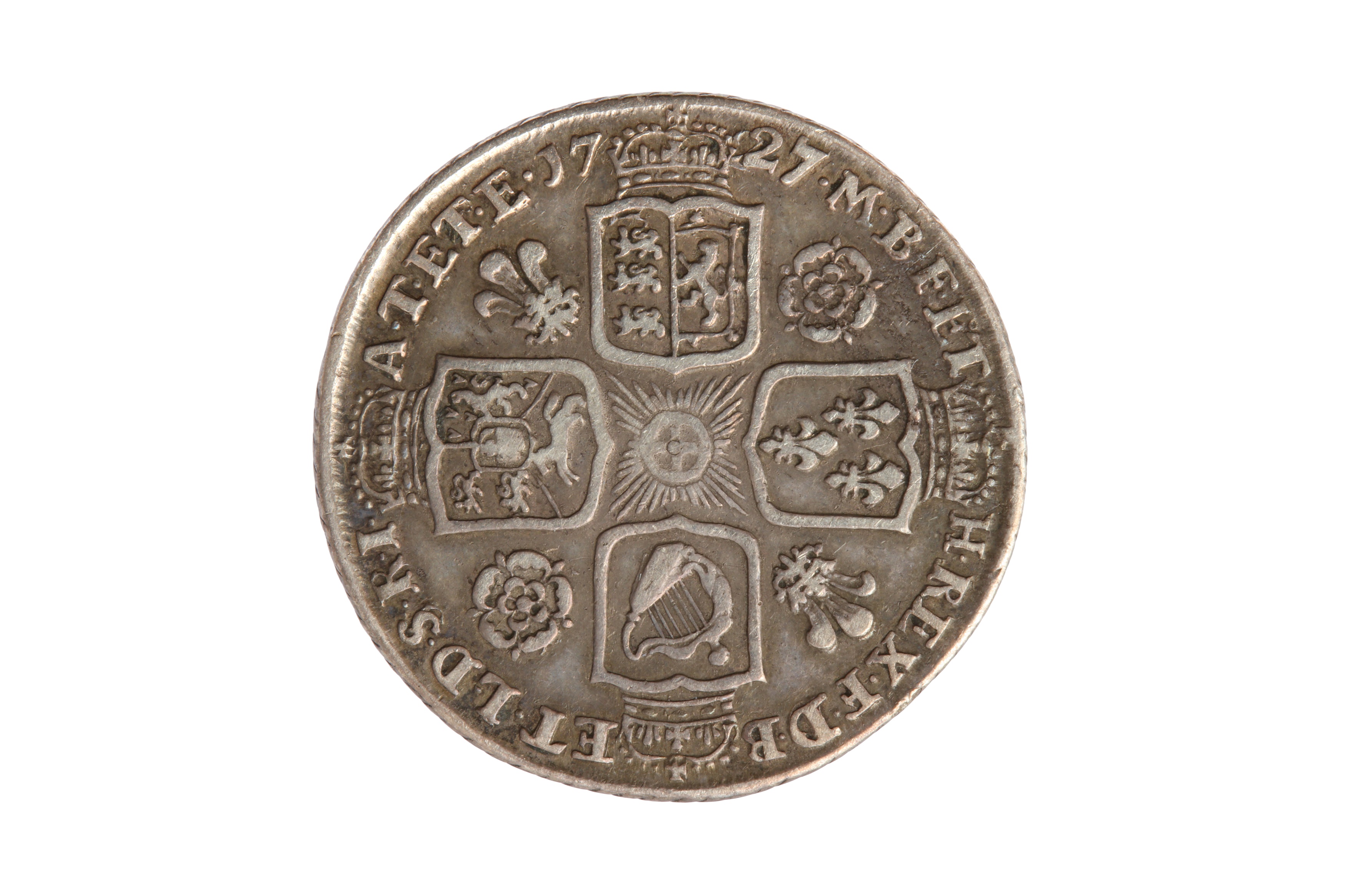 GEORGE II (1727 - 1760), 1727 SHILLING. - Bild 2 aus 2