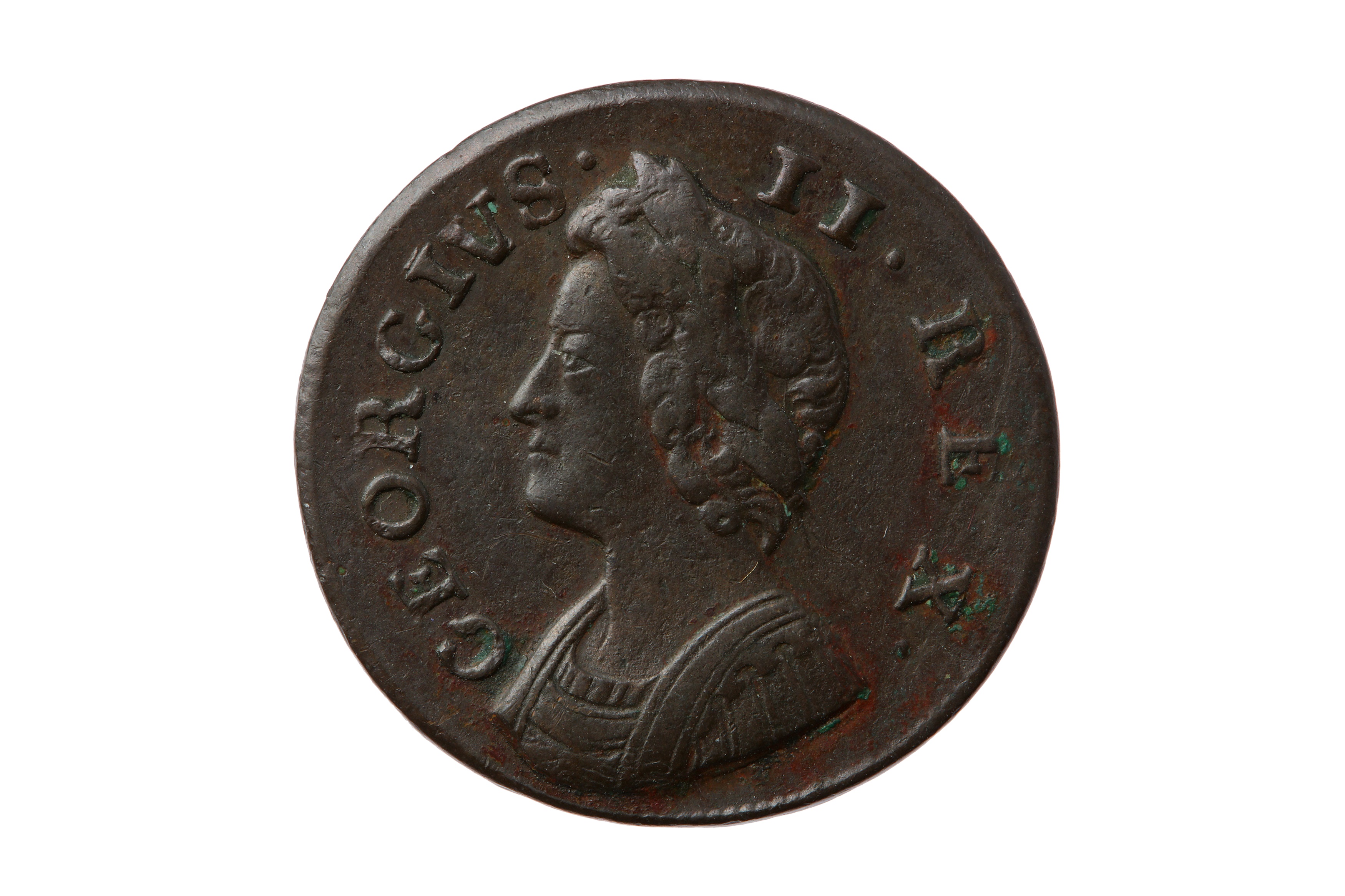 GEORGE II (1727 - 1760), 1735 FARTHING.
