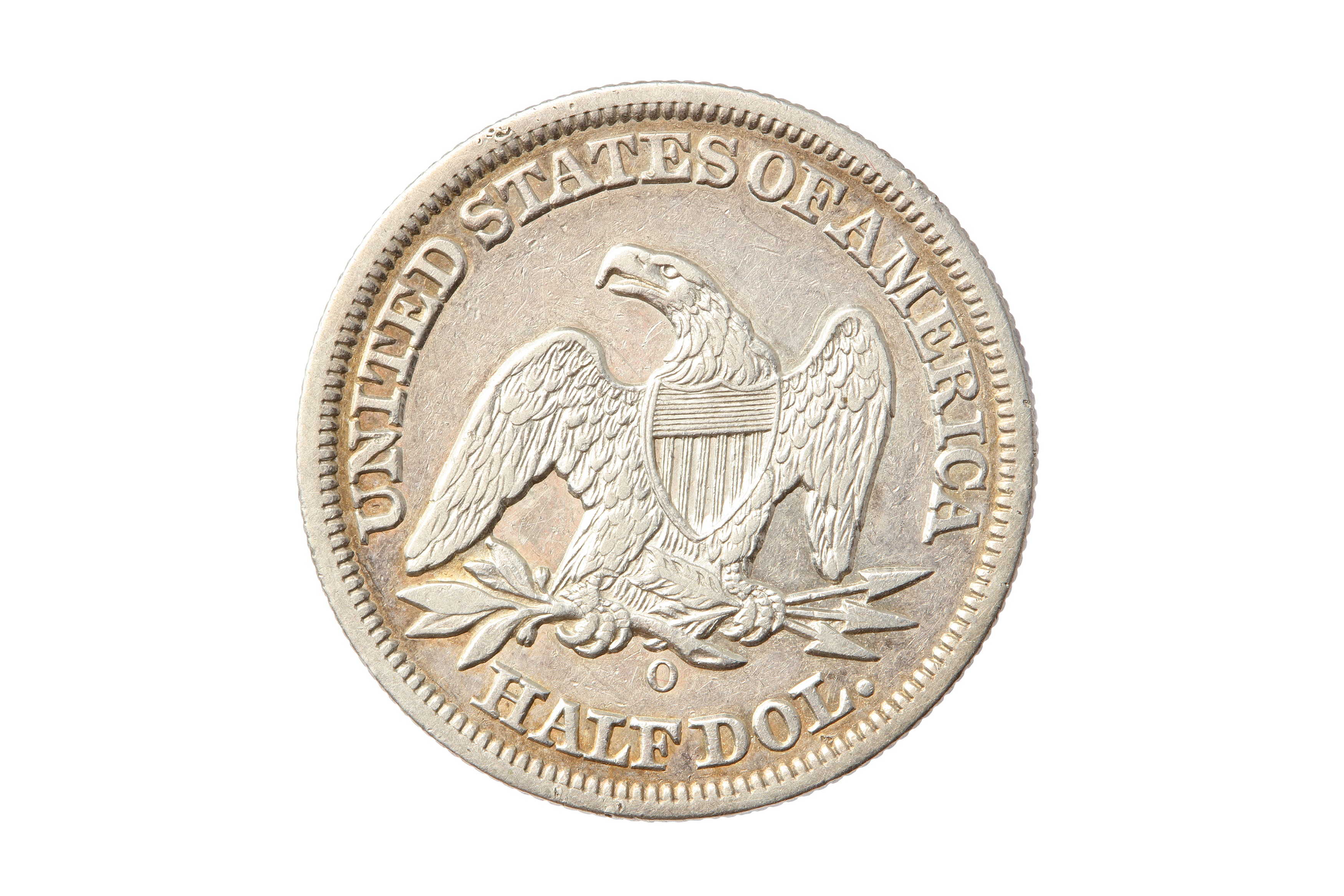 USA, 1855-O 50 cents/Half Dollar. - Image 2 of 2