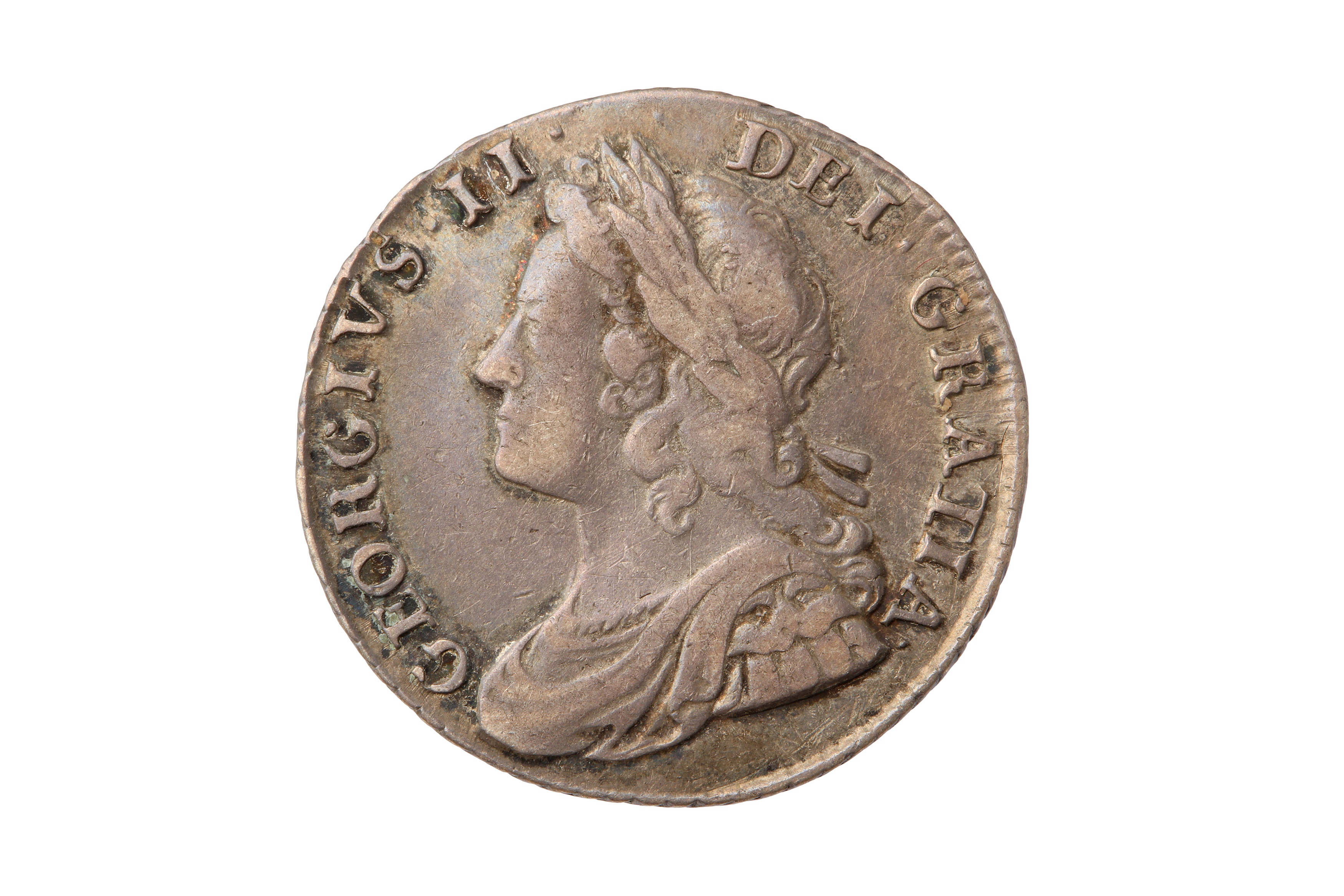 GEORGE II (1727 - 1760), 1734 SHILLING.