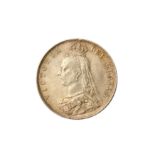 VICTORIA (1837 - 1901), 1891 HALFCROWN.