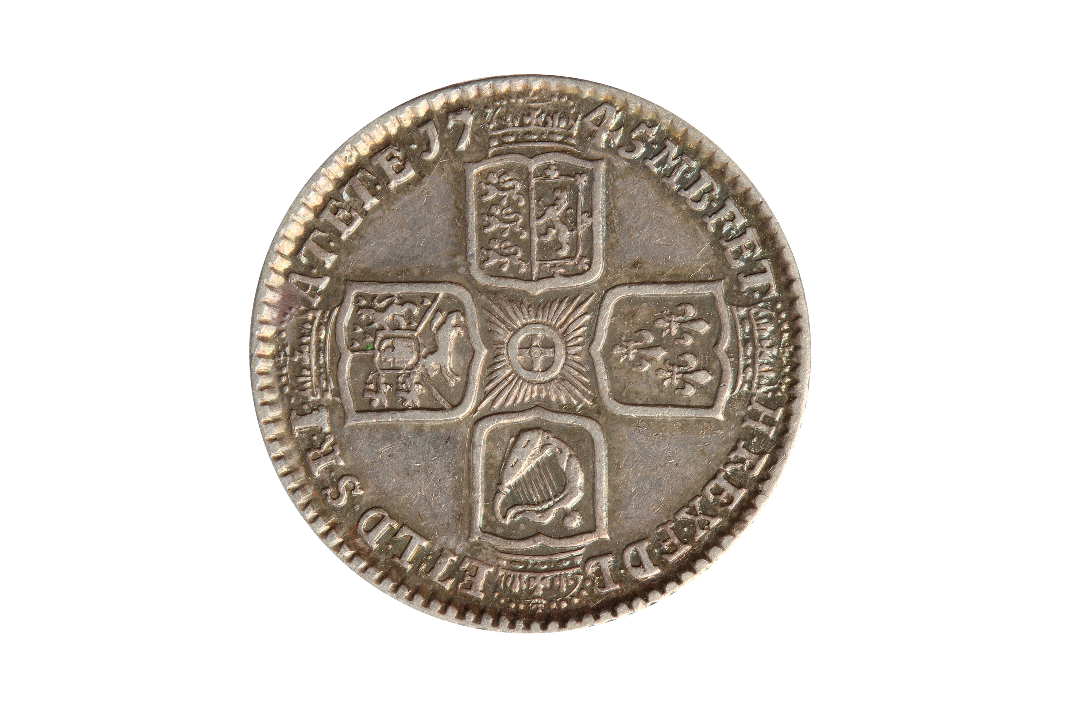 GEORGE II (1727 - 1760), 1745 LIMA SHILLING. - Bild 2 aus 2