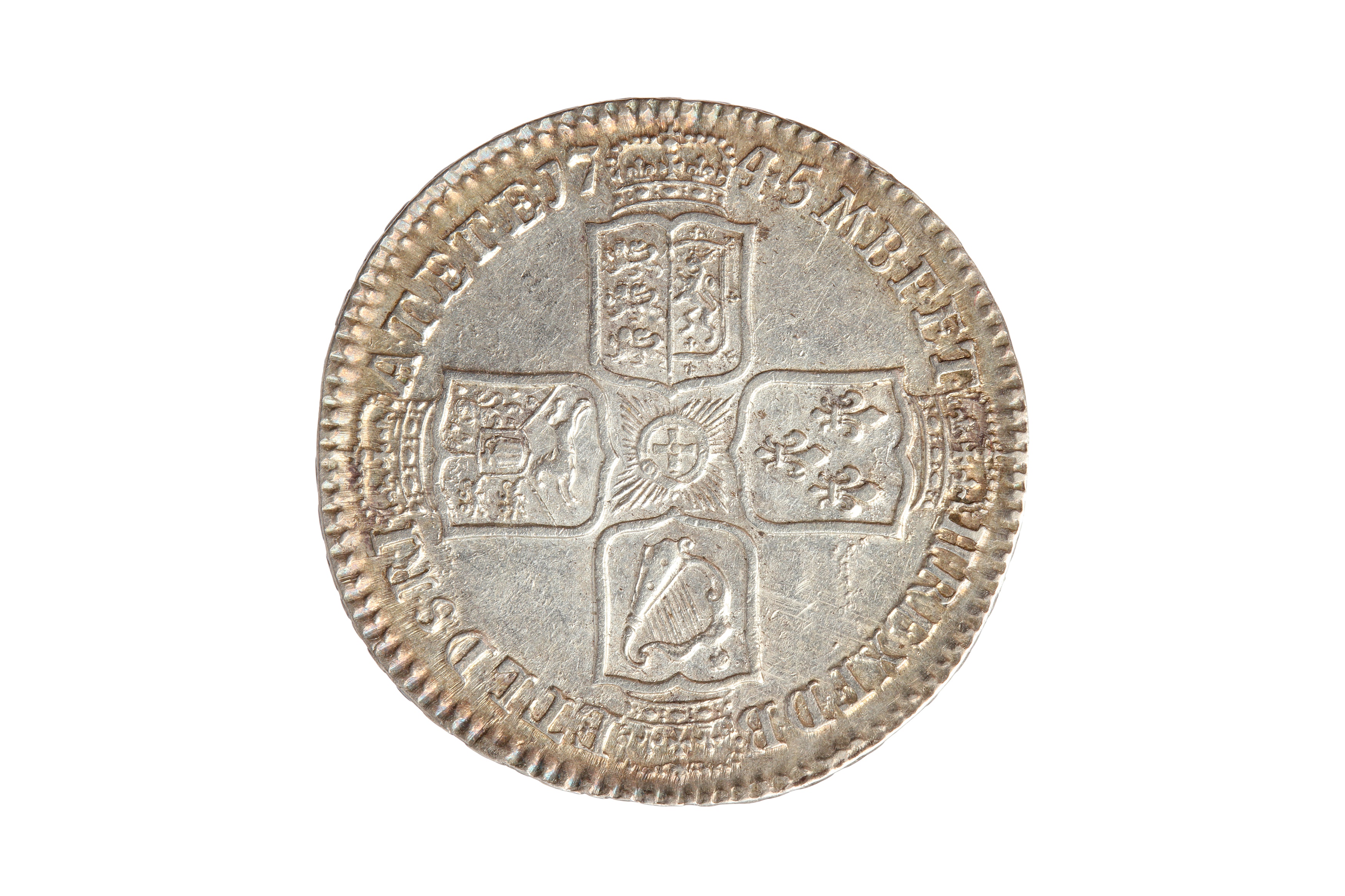 GEORGE II (1727 - 1760), 1745 LIMA HALFCROWN. - Image 2 of 2