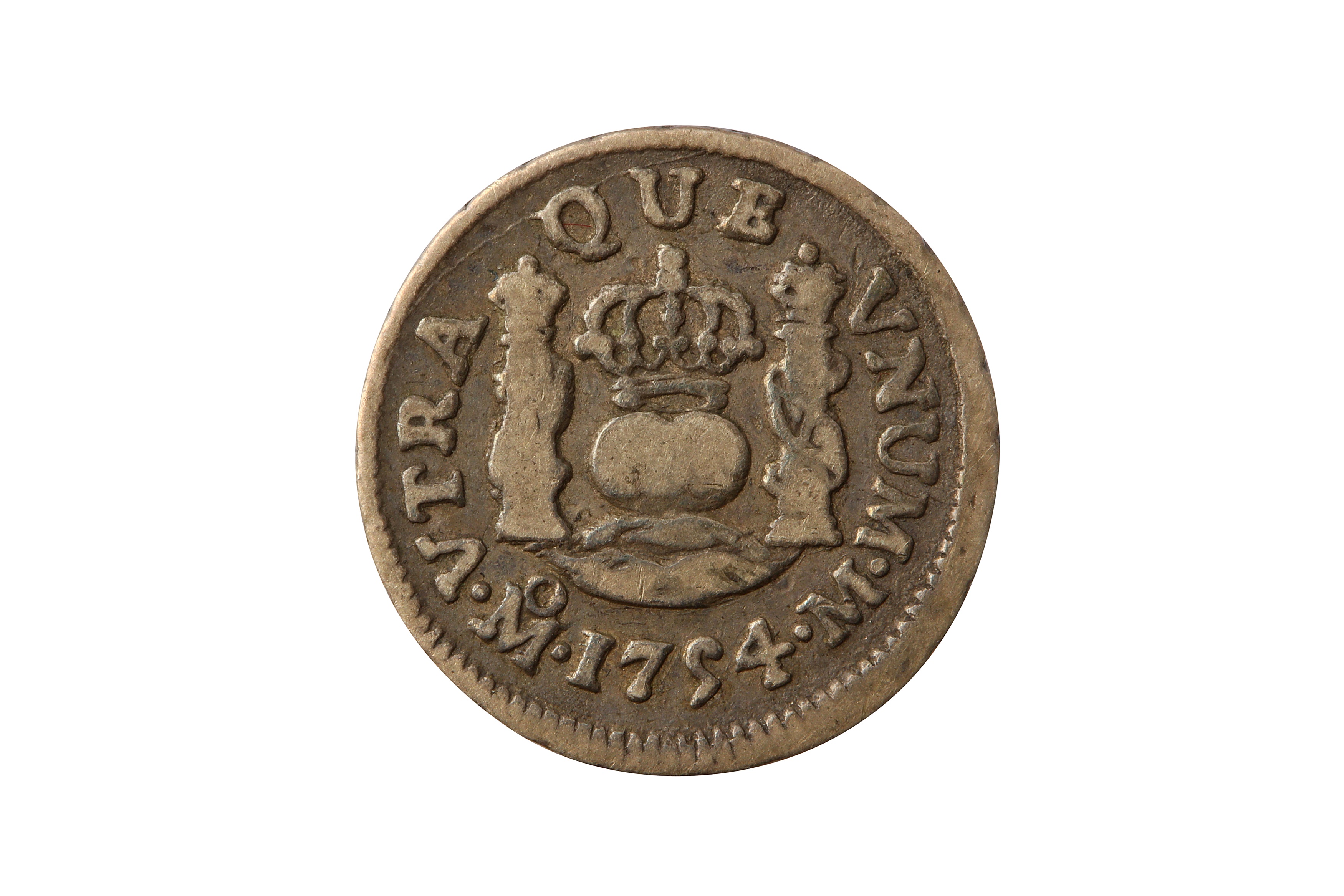 MEXICO, FERDINAND VI (1746 - 1759), 1754 MO 1/2 REAL. - Image 2 of 2