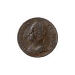 GEORGE II (1727 - 1760), 1749 HALFPENNY.