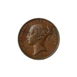 VICTORIA (1837 - 1901), 1858/7 PENNY. 