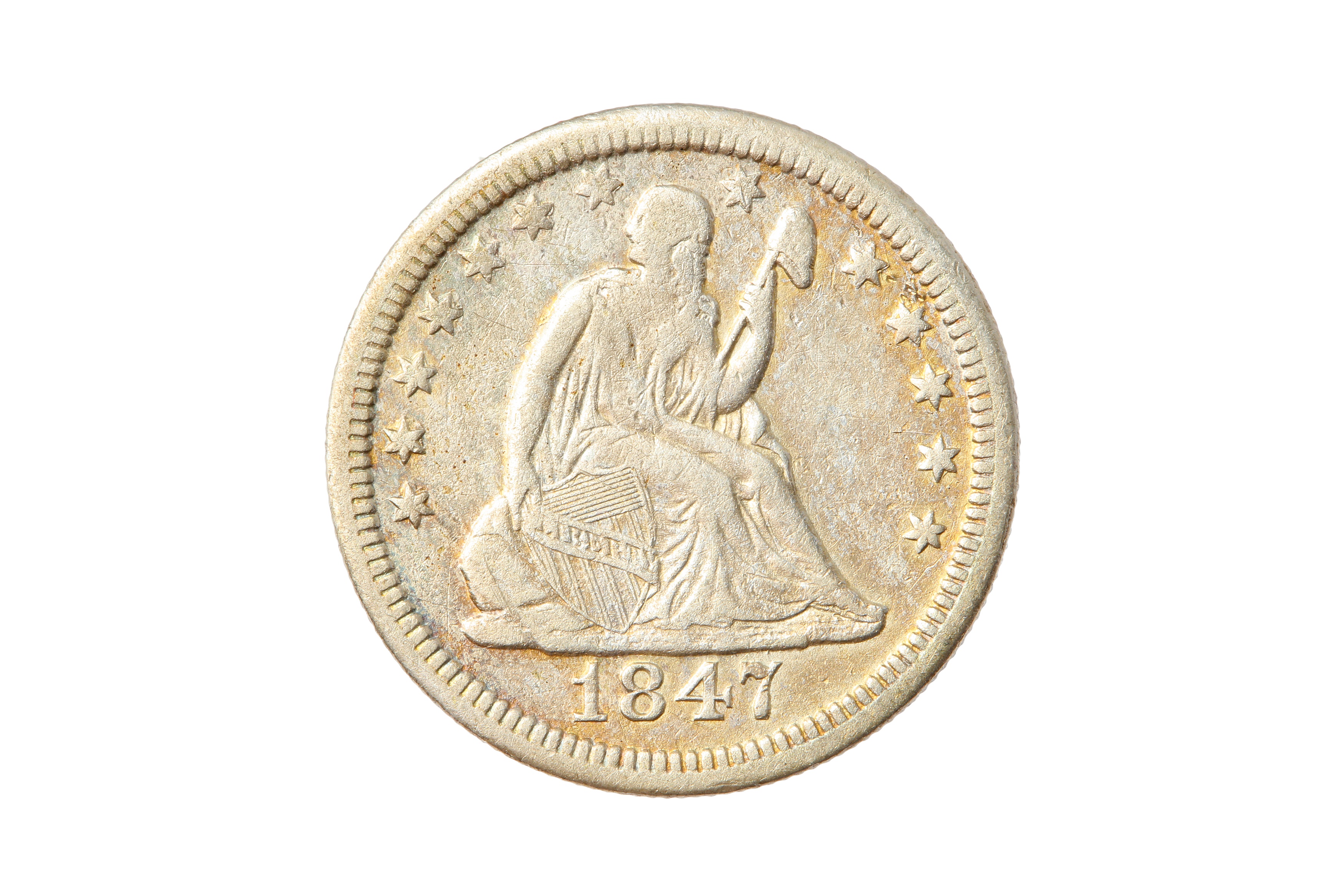 USA, 1847-O 25 CENTS/QUARTER DOLLAR.