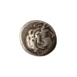 PTOLEMY I SOTER (305 - 282 B.C.), ALEXANDRIA MINT DRACHM.