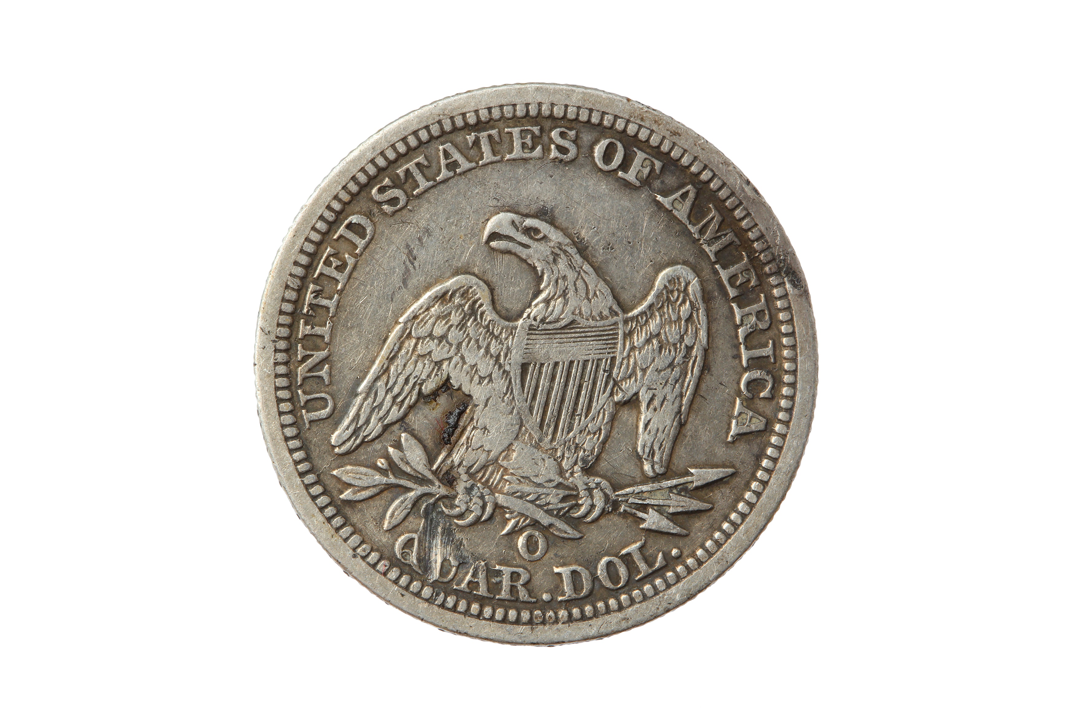 USA, 1844-O 25 CENTS/QUARTER DOLLAR. - Bild 2 aus 2