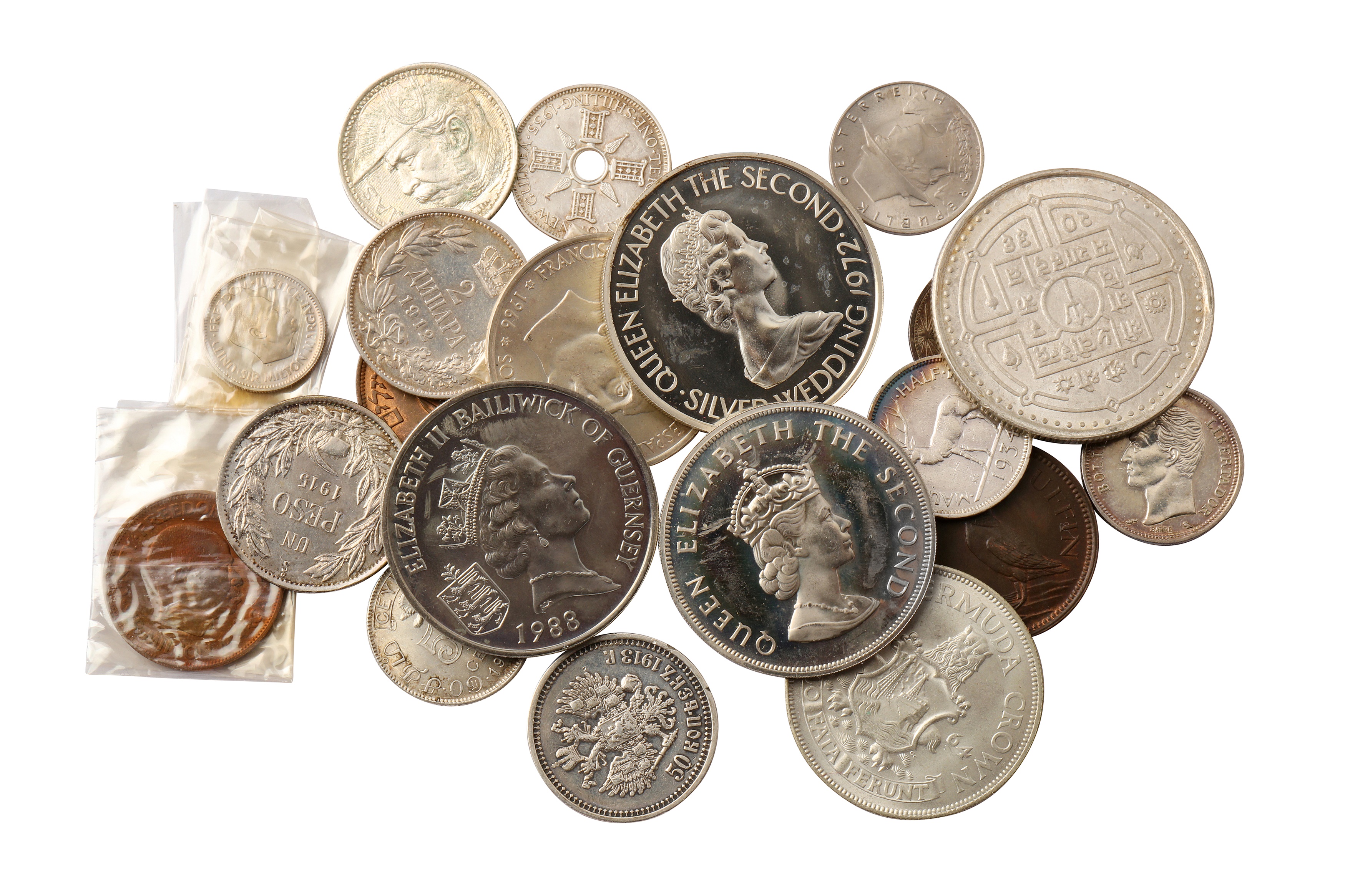 A MISCELLANY OF 20TH CENTURY WORLD COINS