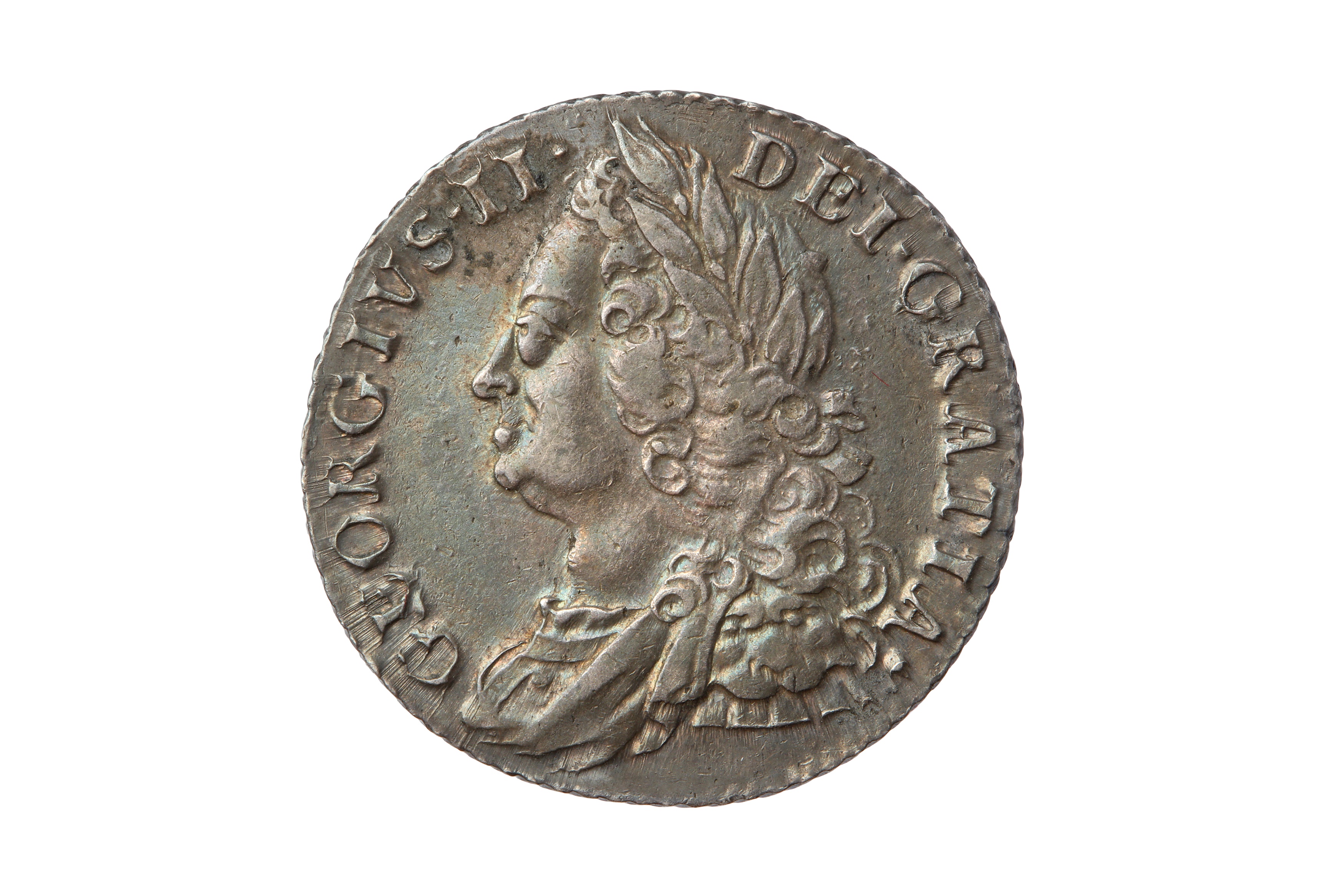 GEORGE II (1727 - 1760), 1758 SHILLING.