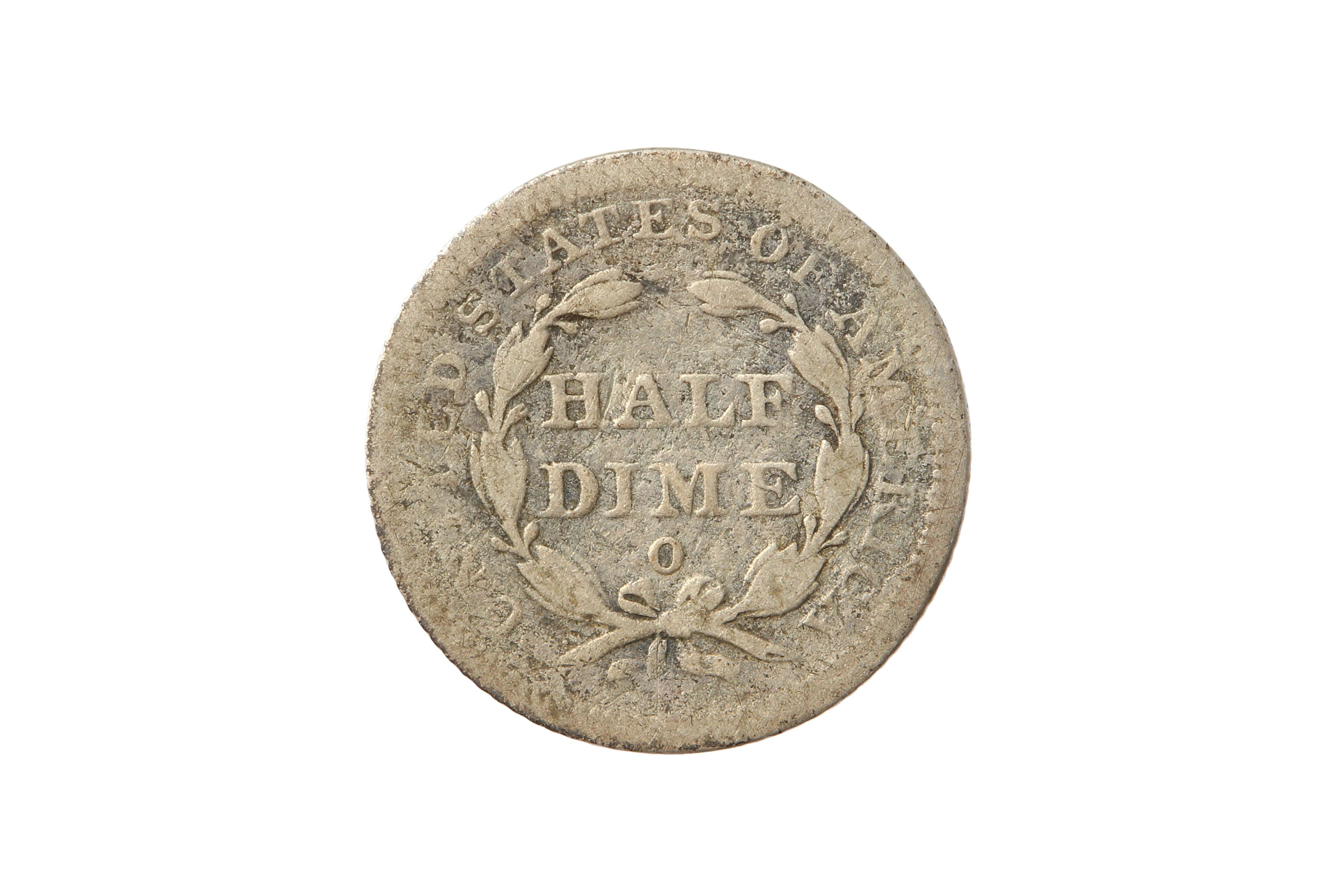 USA, 1848-O 5 CENTS/HALF DIME. - Bild 2 aus 2