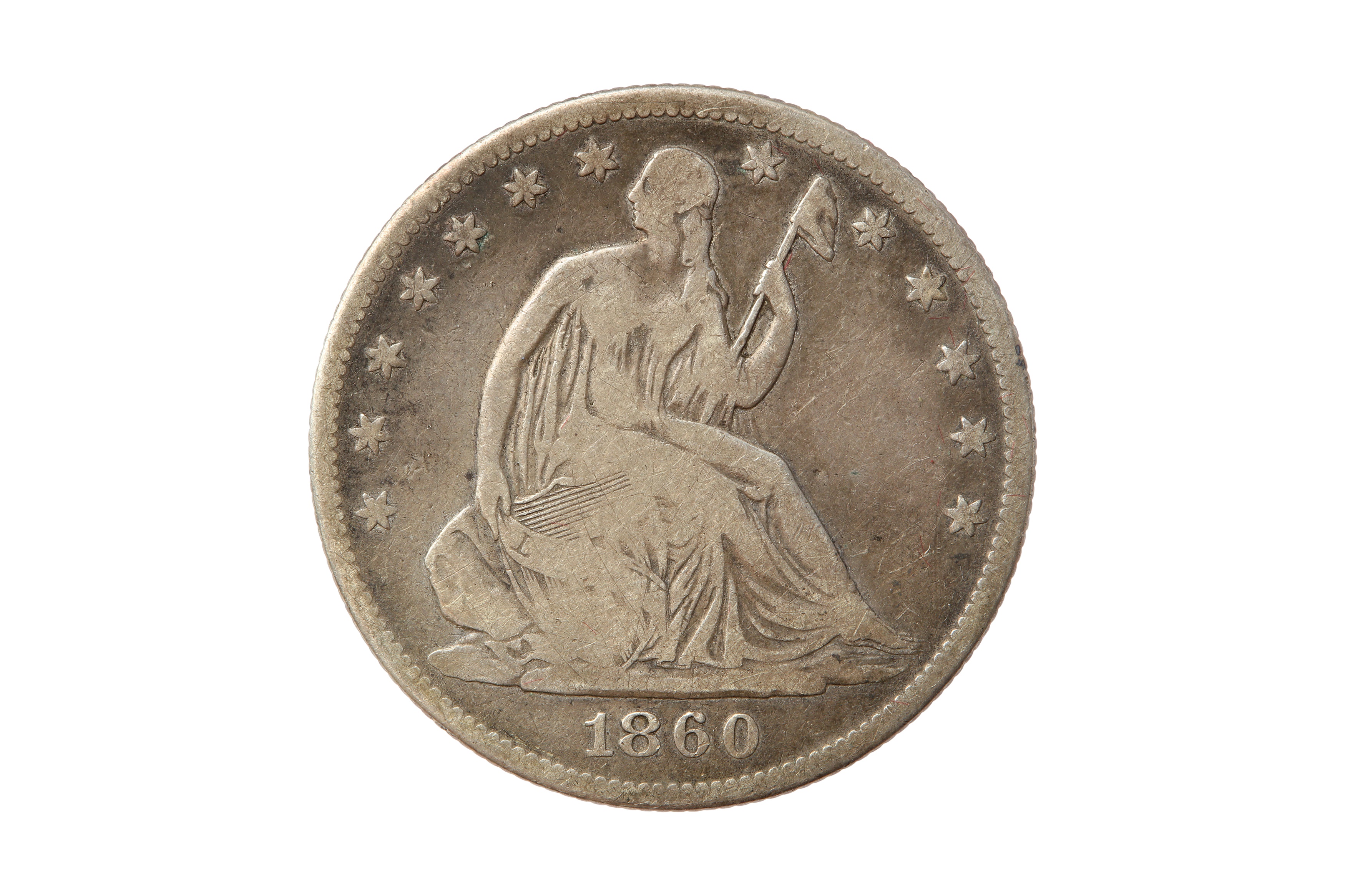 USA, 1860-O 50 CENTS/HALF DOLLAR.
